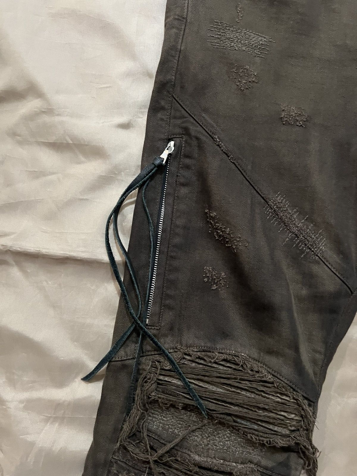 Amiri Amiri mx1 skinny distressed brown size 34 Size US 34 / EU 50 - 2 Thumbnail