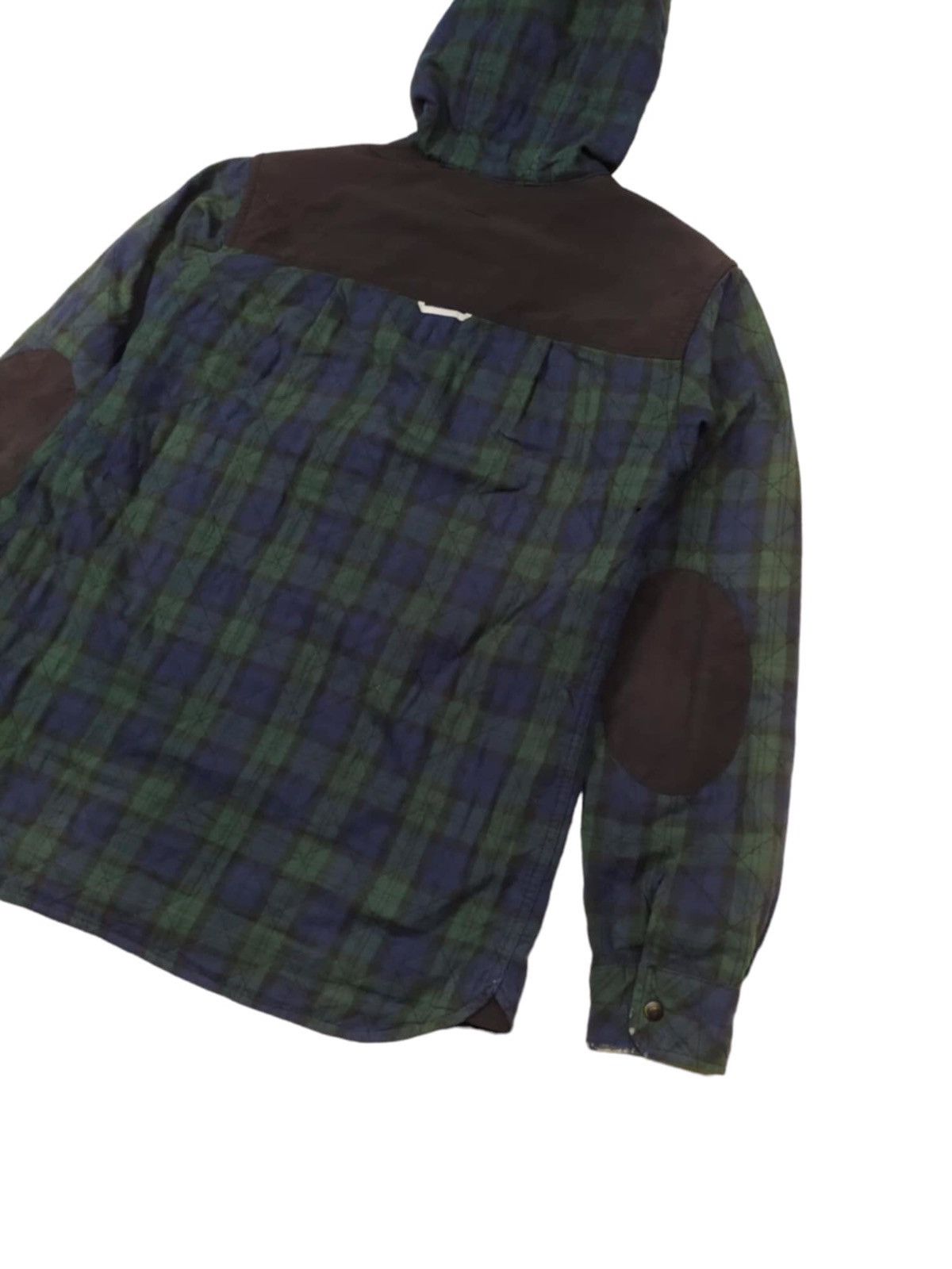 Fred Perry × Vintage VINTAGE Fred Perry Quilte Distressed Hooded Jacket Size US XL / EU 56 / 4 - 11 Thumbnail