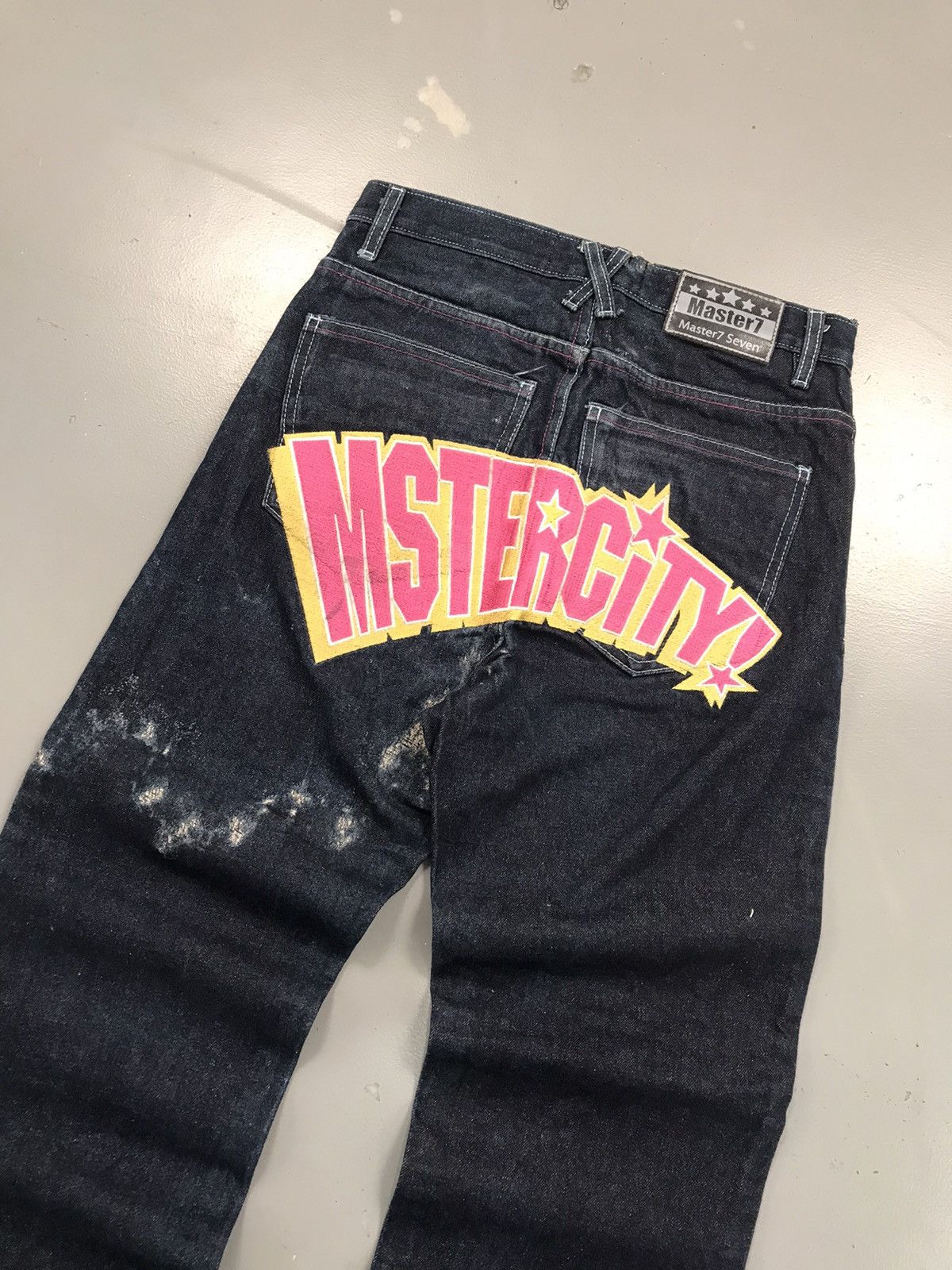 Vintage Vintage master7 big pocket embroidered straight fit denim Size US 29 - 2 Thumbnail