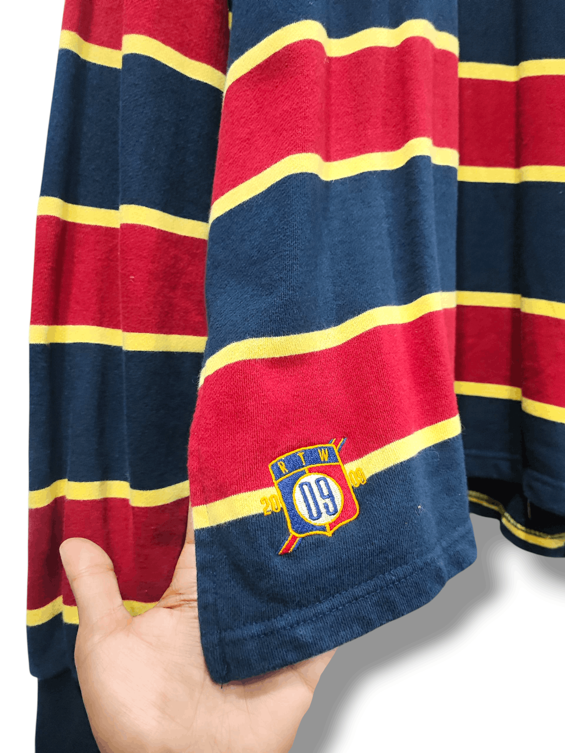 Japanese Brand ROMANTIC CROWN RUGBY LONG SLEEVE Size US L / EU 52-54 / 3 - 8 Thumbnail
