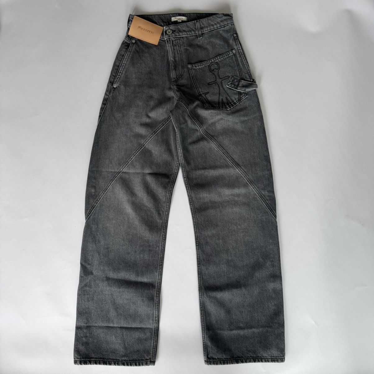 JW Anderson J.W Anderson Grey Twisted Workwear Denim Size 26 Size 26" / US 2 / IT 38 - 1 Thumbnail