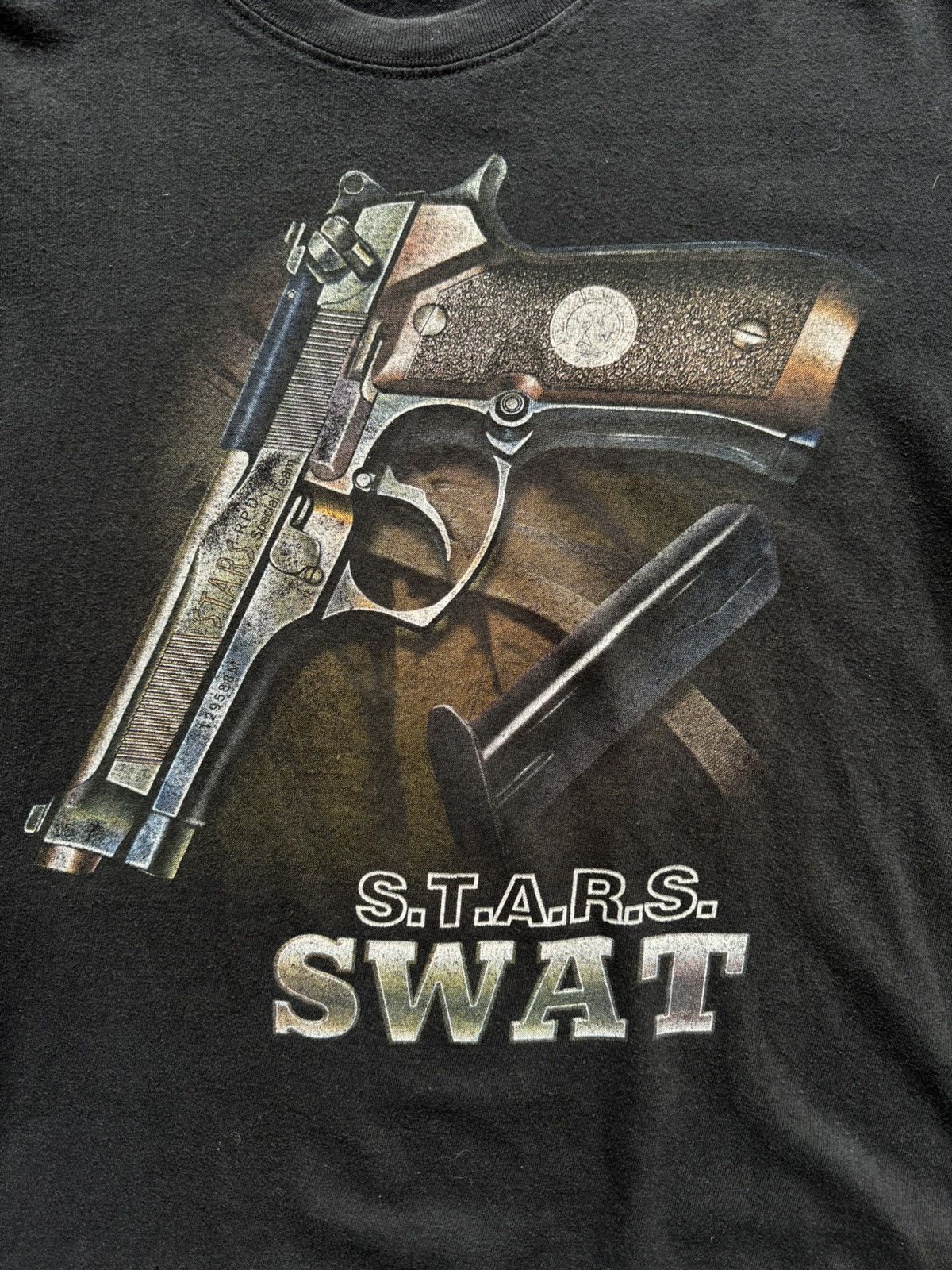 Vintage Vintage SWAT S.T.A.R.S Tee Y2K FTP Terror Style Trashed Size US M / EU 48-50 / 2 - 3 Thumbnail