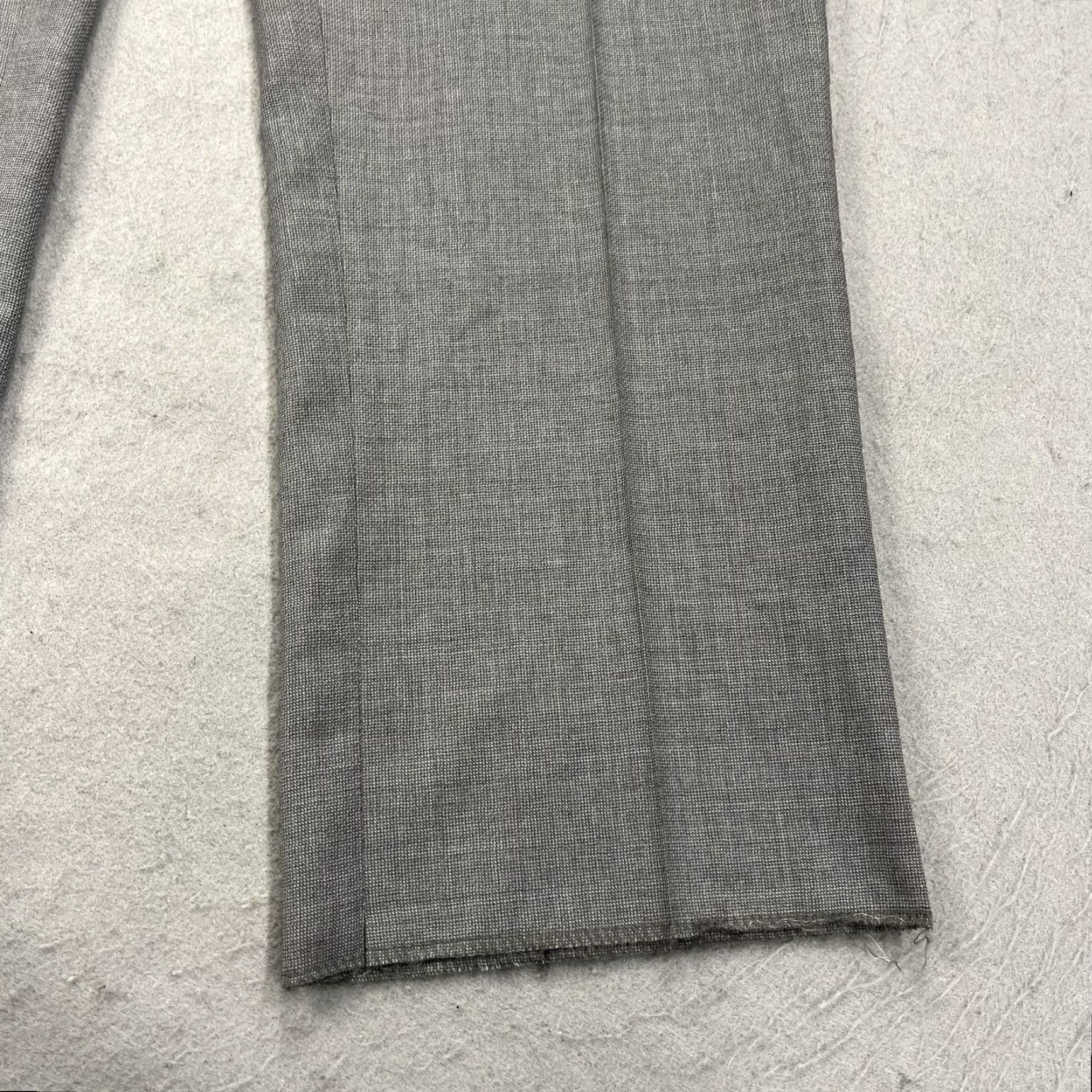 Canali Canali Mens Pants 43x35 Gray Wool Dress Flat Front Straight Leg Trousers Size US 40 / EU 56 - 4 Thumbnail