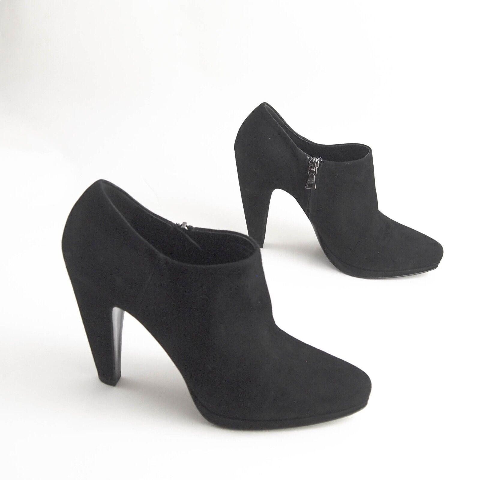 Prada Prada High Heel Booties Black Suede Size EU 39.5 US 9.5 Size US 9.5 / IT 39.5 - 4 Thumbnail