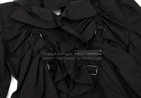 Junya Watanabe Junya Watanabe Black Parachute Belted Jacket Size M / US 6-8 / IT 42-44 - 2 Thumbnail