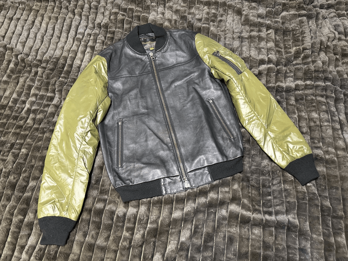 Sz 3 Undercover Leather Bomber Jacket
