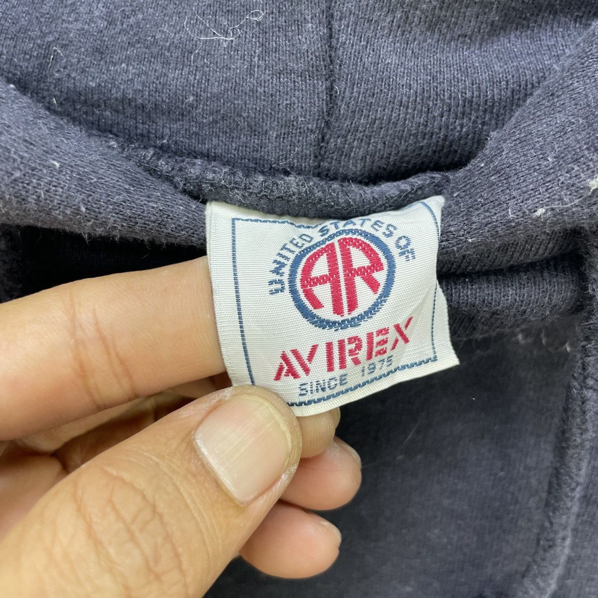 Avirex 💥Vintage Avirex Pullover Hooded Sweater Navy Size US M / EU 48-50 / 2 - 5 Thumbnail