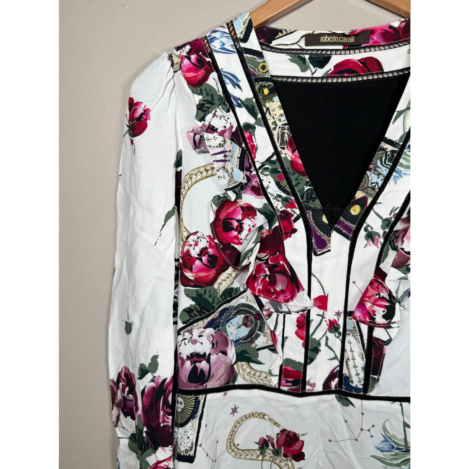 Roberto Cavalli Roberto Cavalli Floral Tarot Card Dress in 44IT/8 US $2300 Size M / US 6-8 / IT 42-44 - 9 Thumbnail