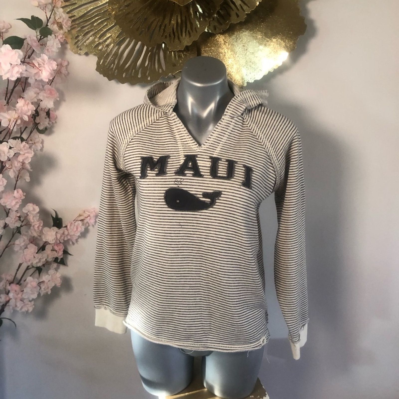 All Blues Sweater pullover hoodie. Striped Maui size Large Size L / US 10 / IT 46 - 5 Thumbnail