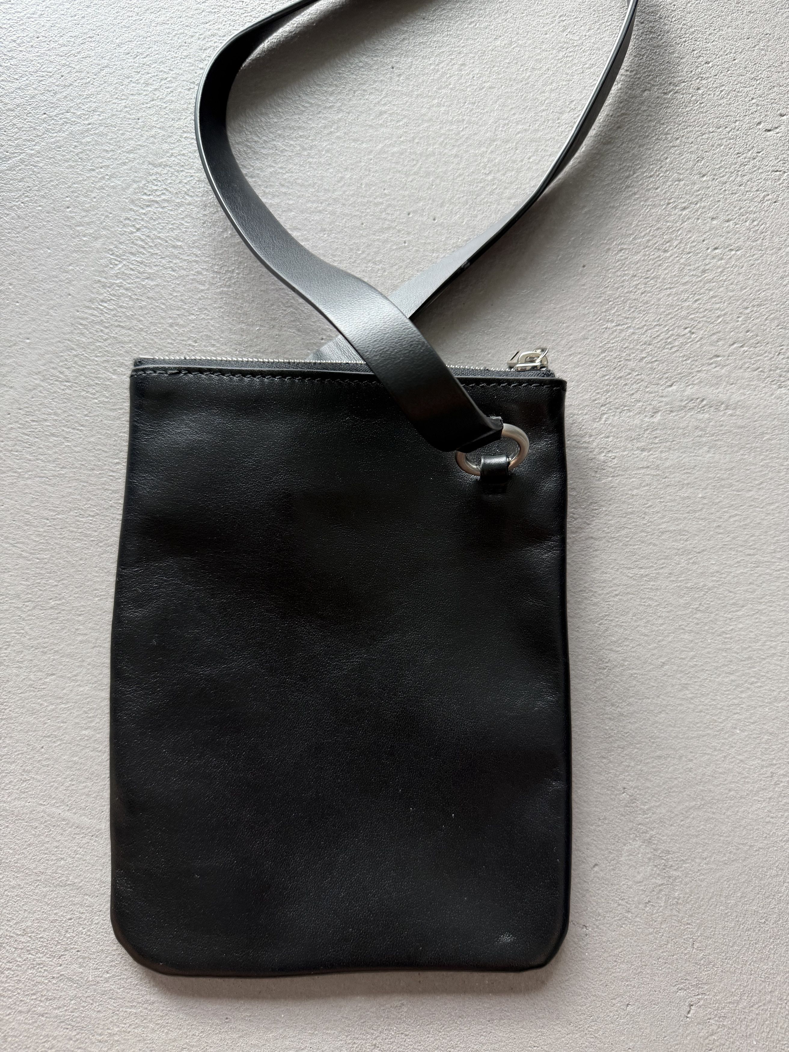Jil Sander Jil Sander Leather Crossbody Phone Bag, Black Size ONE SIZE - 3 Thumbnail