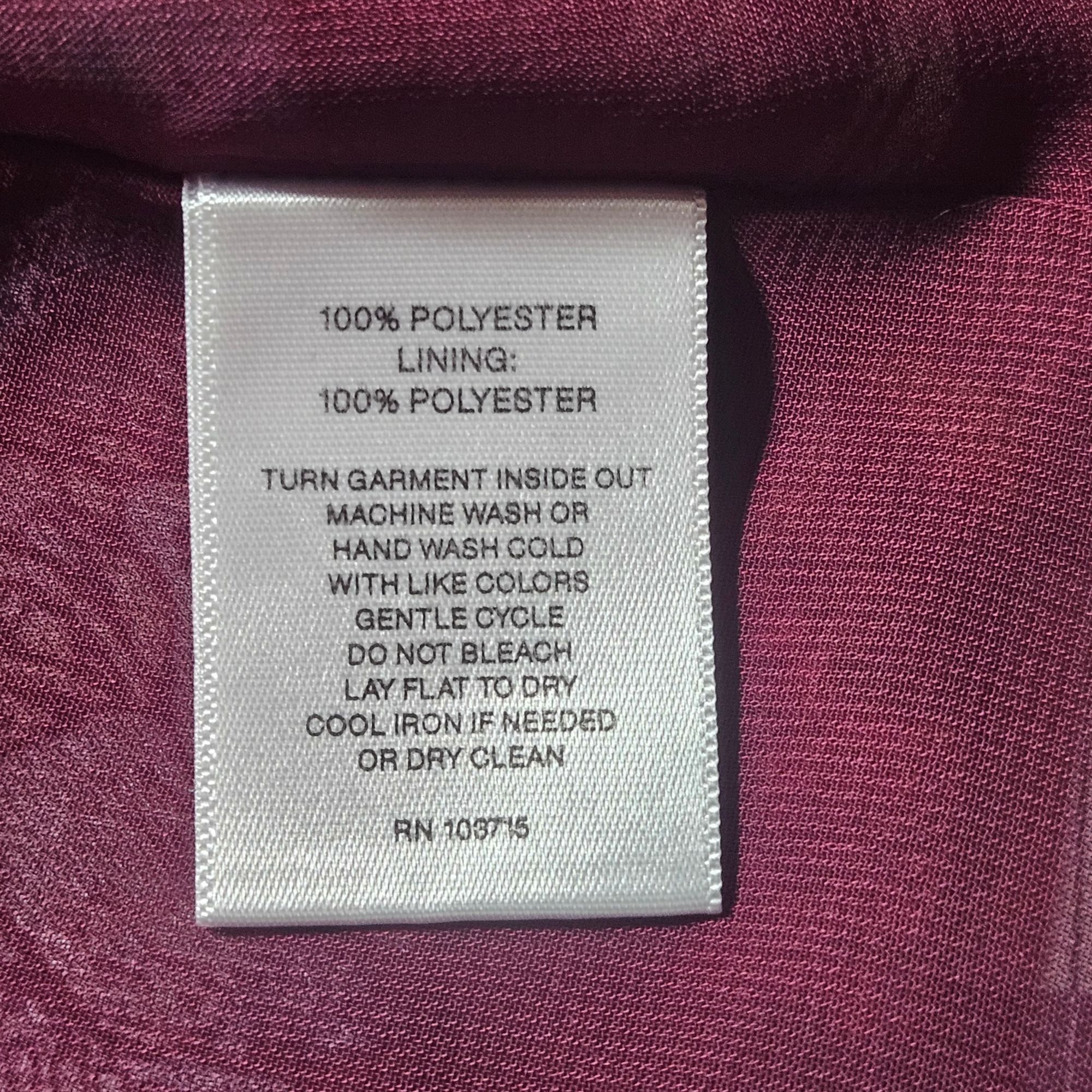 Other Valerie Stevens Women’s Floral Blouse 1X Burgundy Long Sleev Size XL / US 12-14 / IT 48-50 - 8 Thumbnail