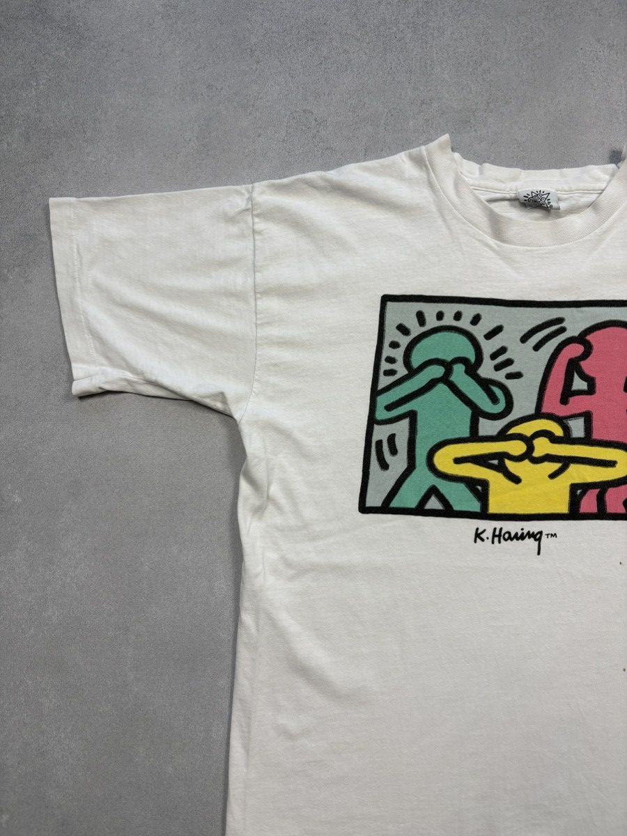 Keith Haring Vintage Keith Haring Hear No Pop Shop T-Shirt 80s Art Evil Size US L / EU 52-54 / 3 - 3 Thumbnail