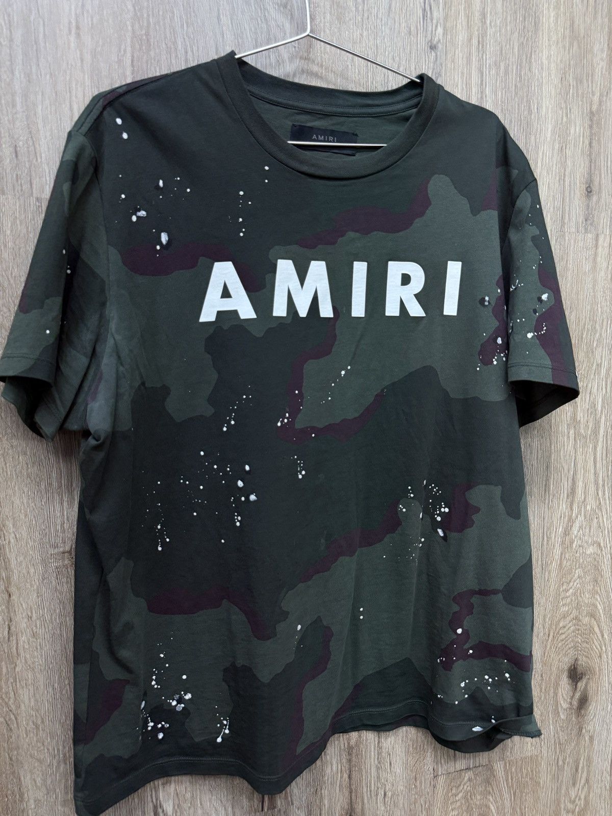 Amiri Amiri green camo Short Sleeve Size US XL / EU 56 / 4 - 4 Thumbnail