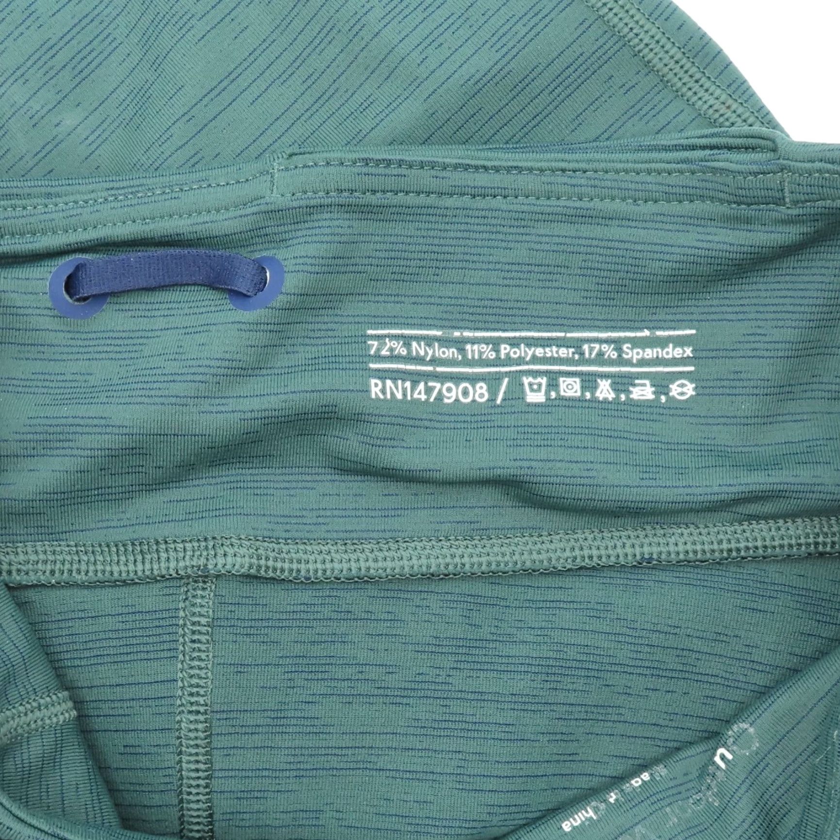 Outdoor Voices Outdoor Voices Women XS Extra Small Green Striped Leggings Athletic Waist Pocket Size 26" / US 2 / IT 38 - 7 Thumbnail
