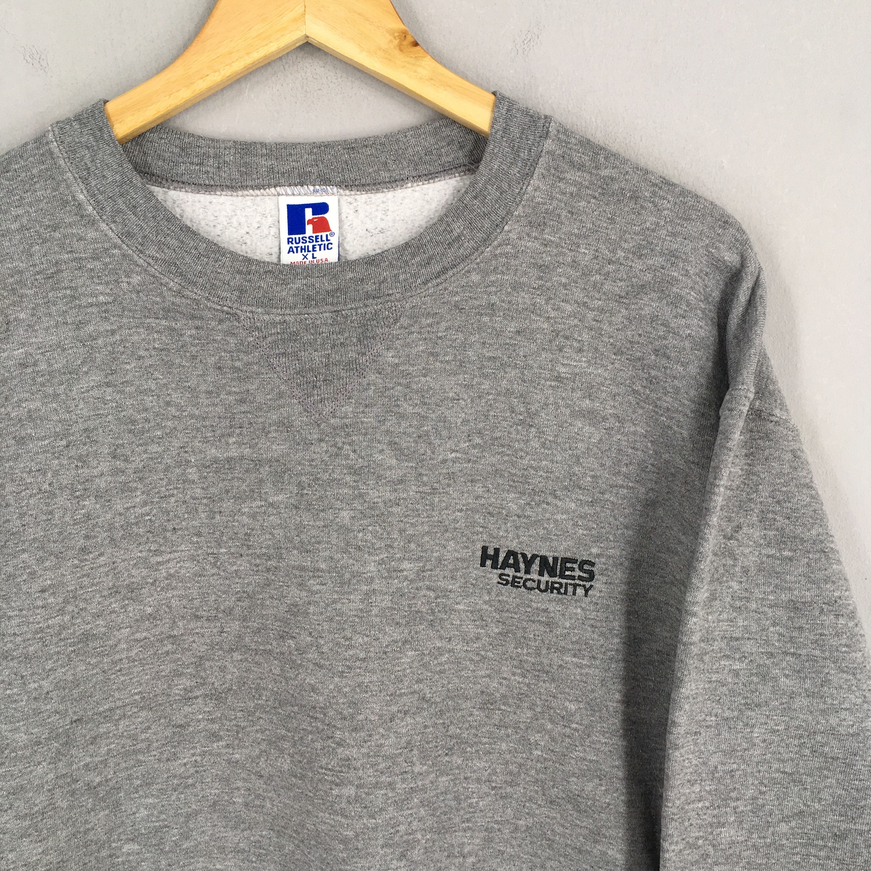 Russell Athletic Vintage 90s Russell Athletic Gray Plain Sweatshirt XL Size US XL / EU 56 / 4 - 2 Thumbnail