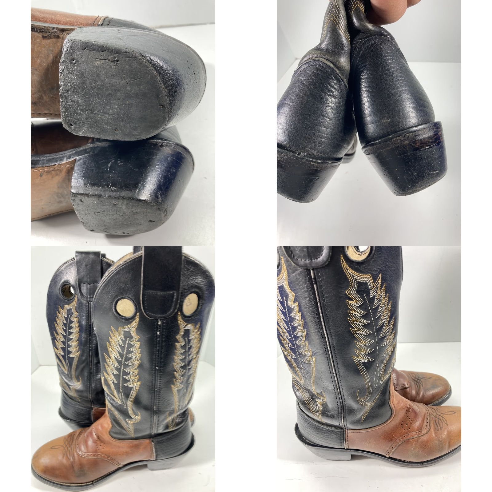 Durango Durango Buckaroo Boots Men Size 11 D Two Tone Leather Western Style SW6405 14 In Boots Mens Brown Western Cowboy Leather Durango Buckaroo SW6405 14 In Size US 11 / EU 44 - 10 Thumbnail