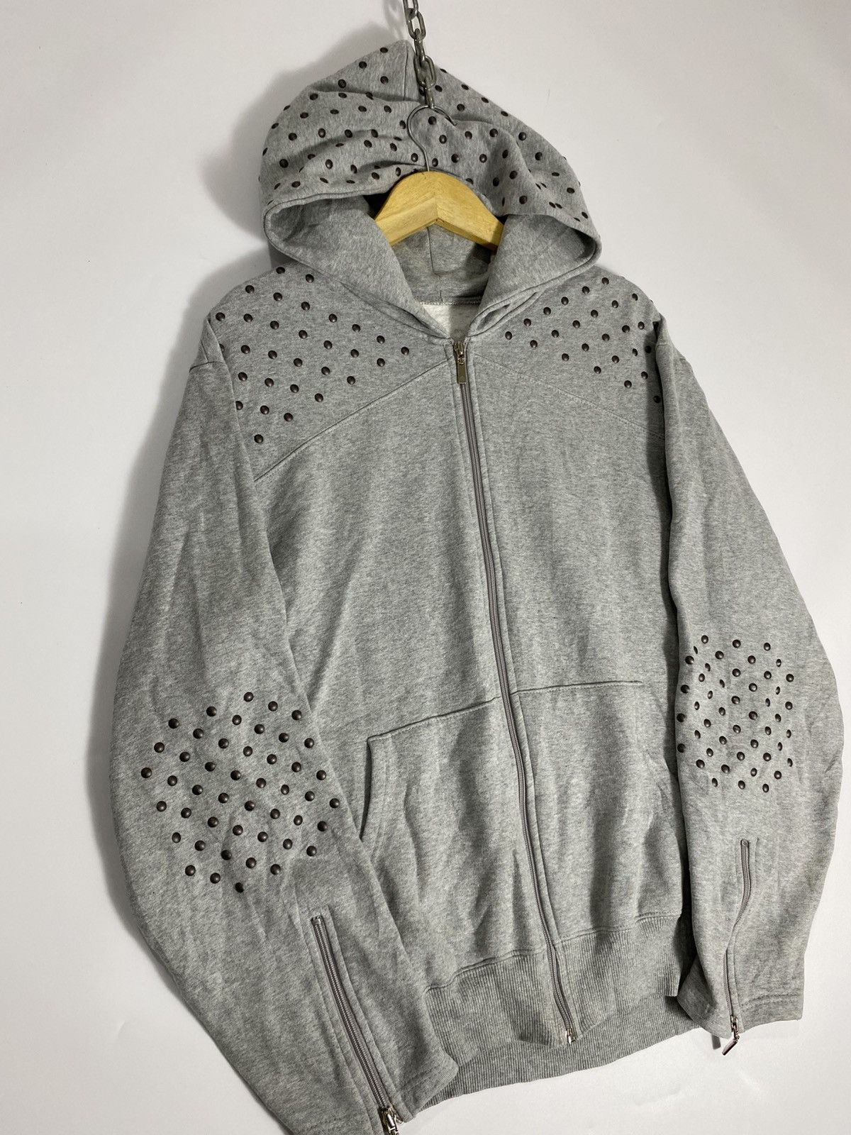 Le Grande Bleu (L.G.B.) punkgoth style studded hoodie lucien pellet finet ifsx lgb Size US L / EU 52-54 / 3 - 4 Thumbnail