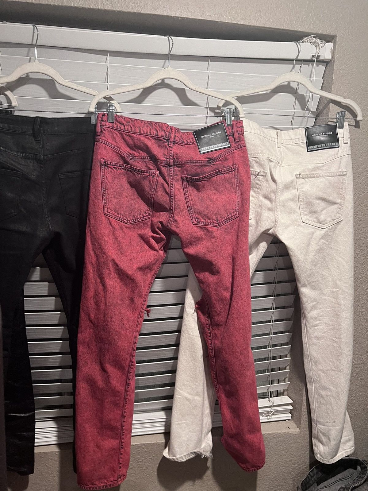 Midnight Studios Double Layered Hollywood Red Dye Denim | Midnight Studios Size US 32 / EU 48 - 2 Thumbnail