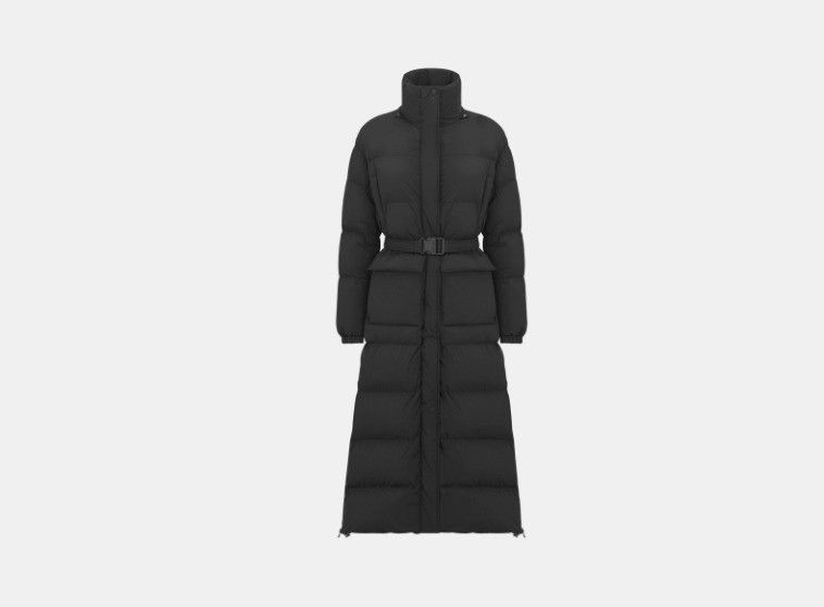 Dior o1w1db10425 257M62A Long Puffer Jacket in Black Size M / US 6-8 / IT 42-44 - 4 Thumbnail