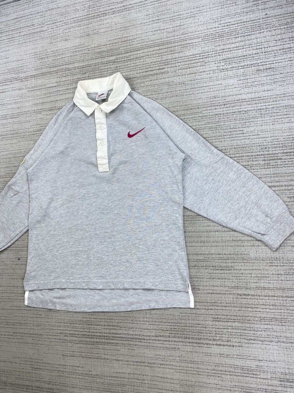 Nike 🔥Vintage 90s Nike Embroidery Logo Long Sleeve Polos Shirt Size US M / EU 48-50 / 2 - 4 Thumbnail