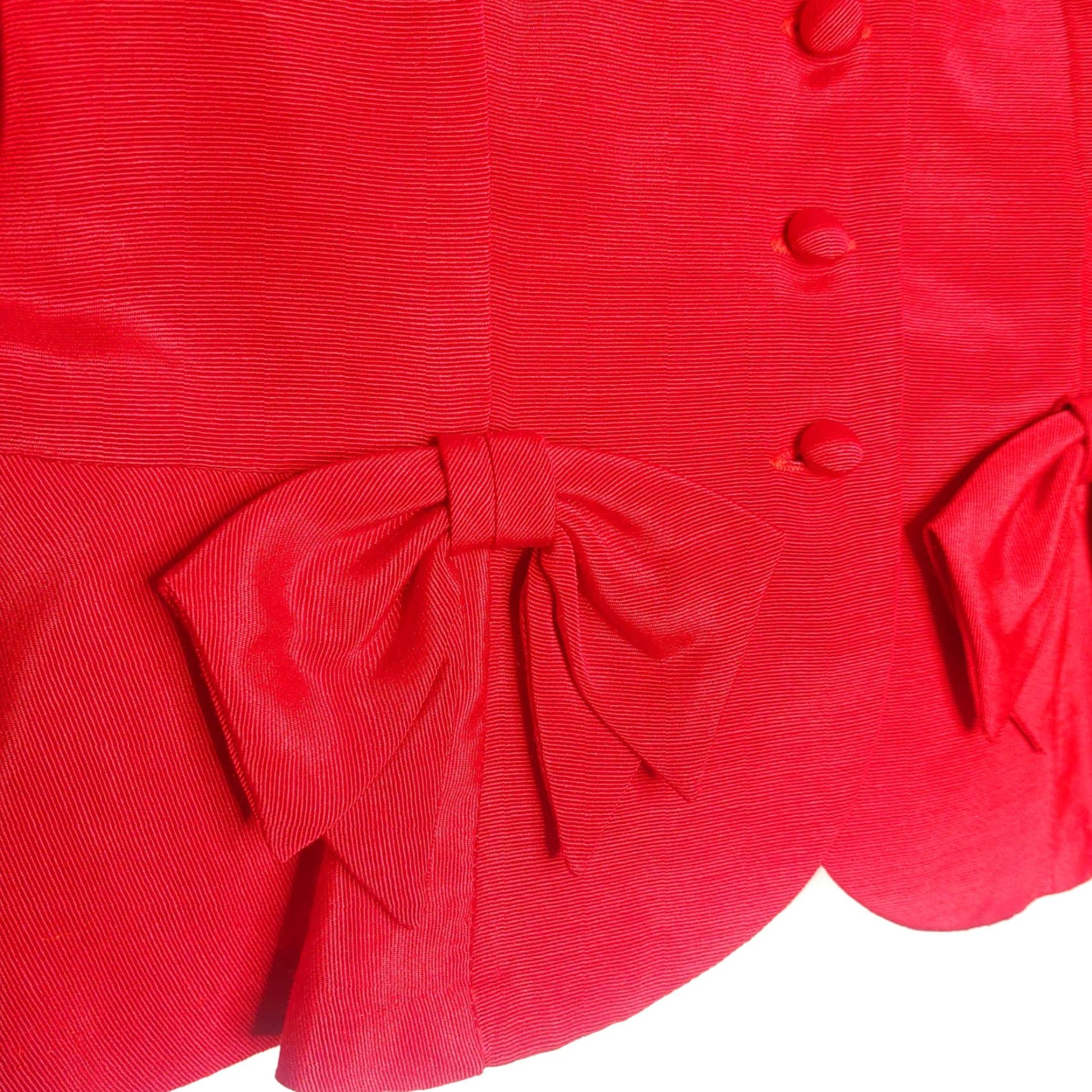 Vintage VINTAGE Lanz Outfit Set Women's 2-Piece Formal Red Bow Skirt & Top 8 Adult Size M / US 6-8 / IT 42-44 - 6 Thumbnail
