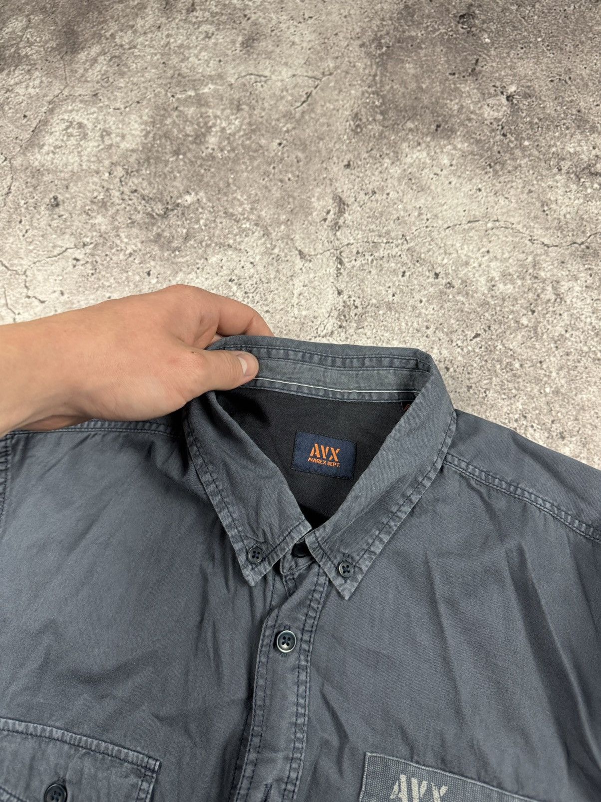 Avirex Vintage Avirex Shirt long Sleeve Button Up Patched Size US S / EU 44-46 / 1 - 4 Thumbnail
