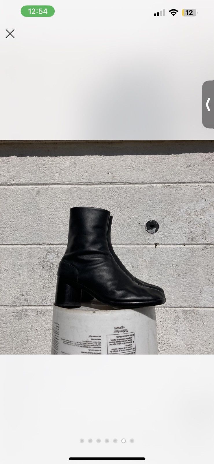 Maison Margiela Maison Margiela Black Leather Tabi Boots Size US 11 / IT 41 - 6 Thumbnail