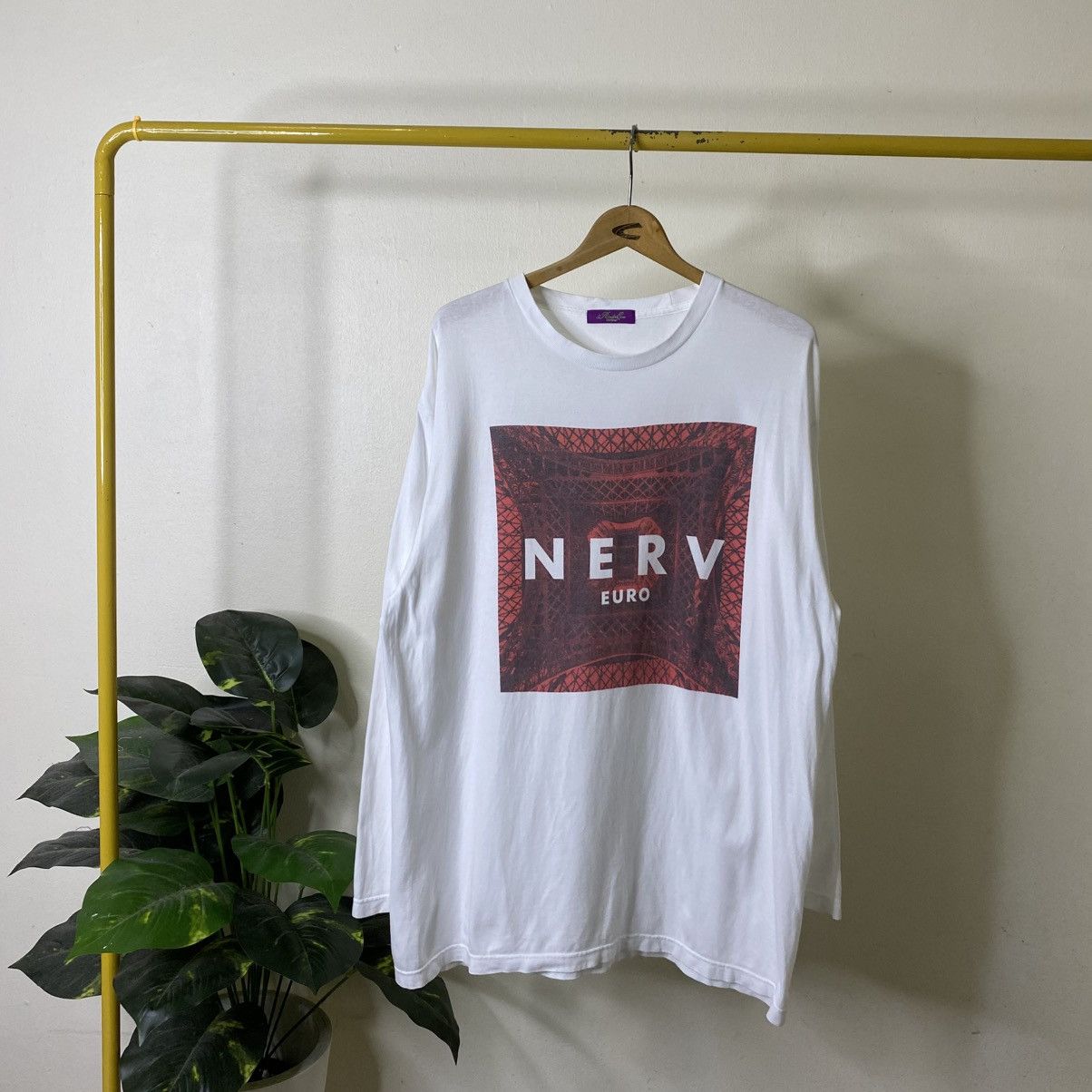 Anime Vintage Y2K Rebuild of Evangelion Nerv Euro EVA LS T Shirt Size US XL / EU 56 / 4 - 1 Thumbnail