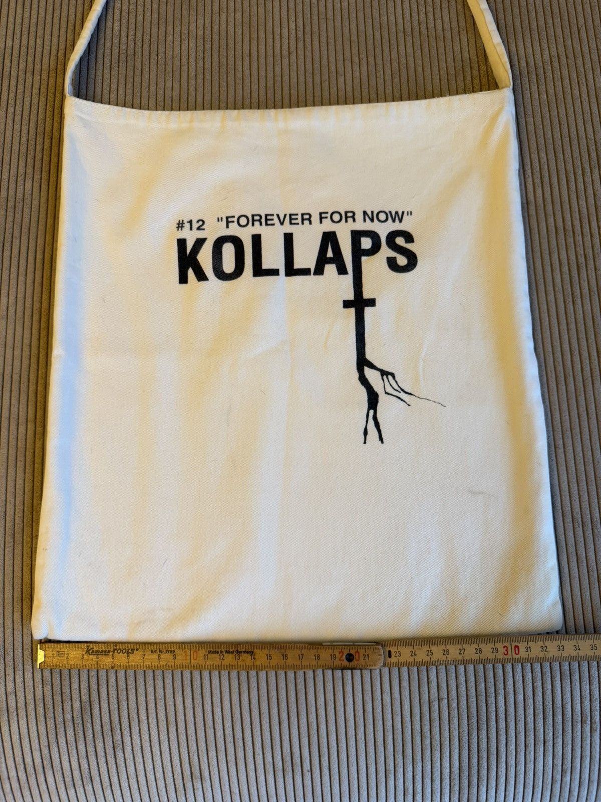 Raf Simons SUPER RARE S/S 2002 Kollaps Cotton Canvas Tote Bag Size ONE SIZE - 3 Thumbnail
