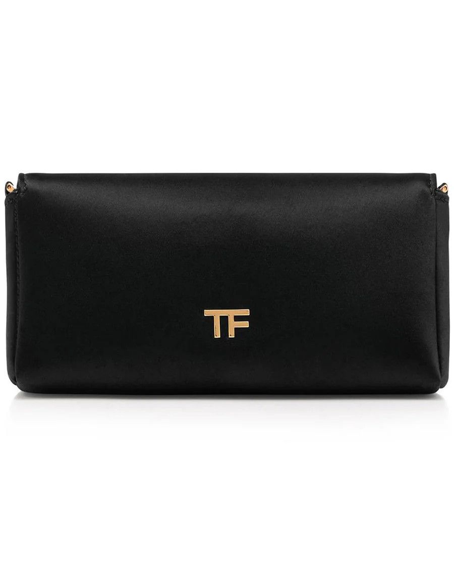 o1loc1c0624 Size: OS / L1591T Padlock Clutch Bag in Black