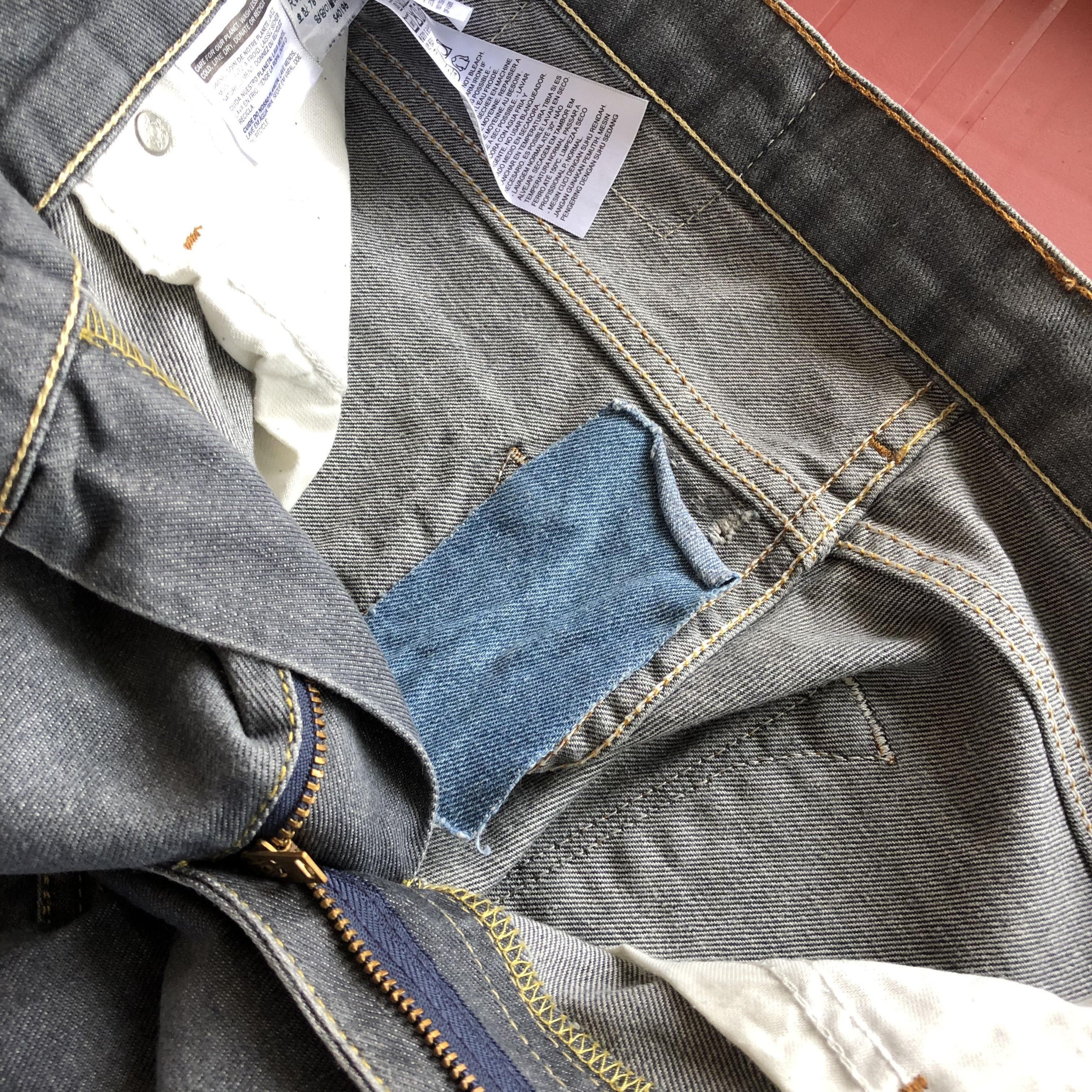 Levi's Vintage Levis Faded Black Jeans Levi's Splatter Paint Denim Size US 30 / EU 46 - 7 Thumbnail