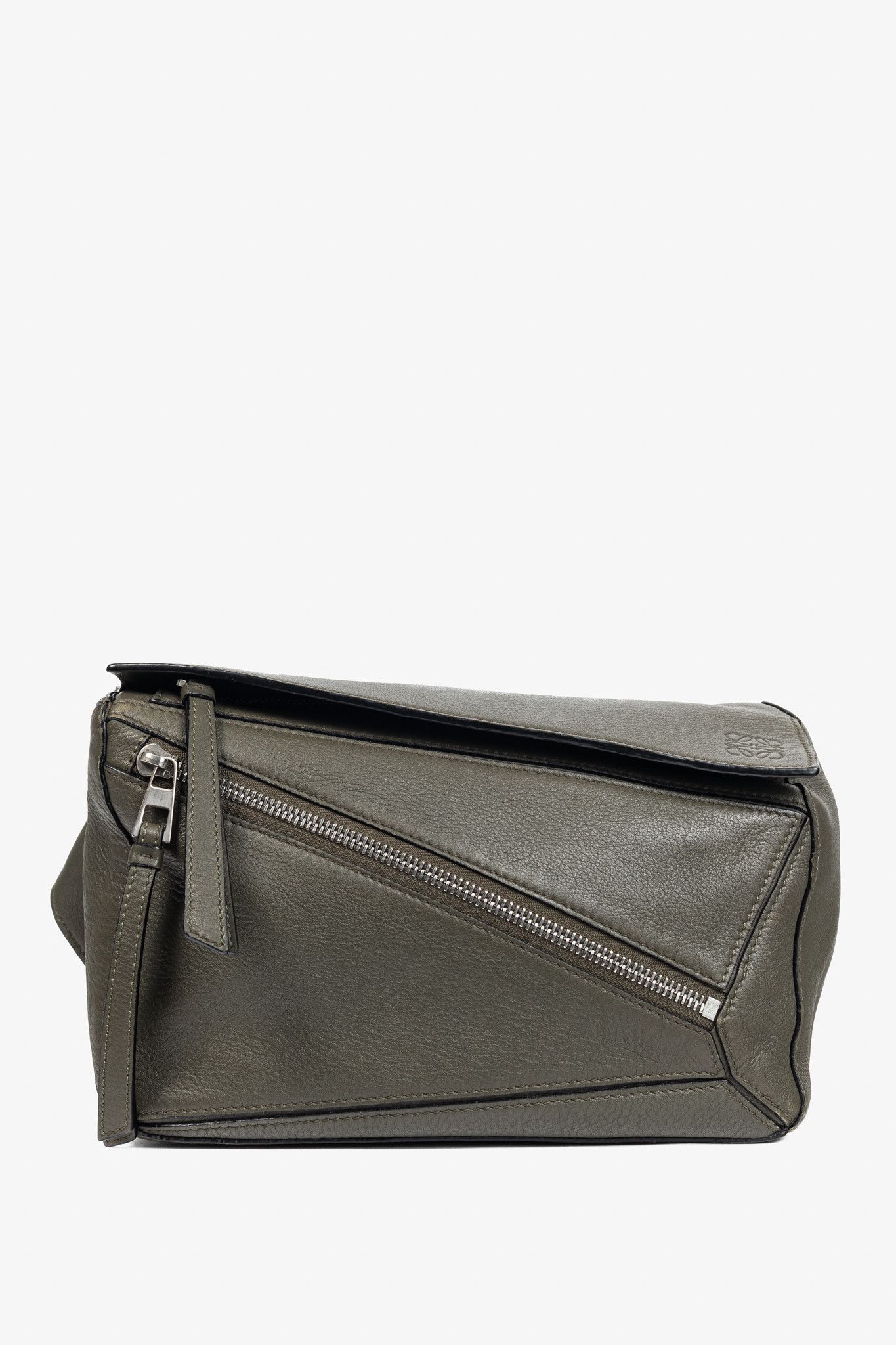Loewe Loewe Puzzle Khaki Green Classic Calfskin Bumbag Size ONE SIZE - 1 Thumbnail
