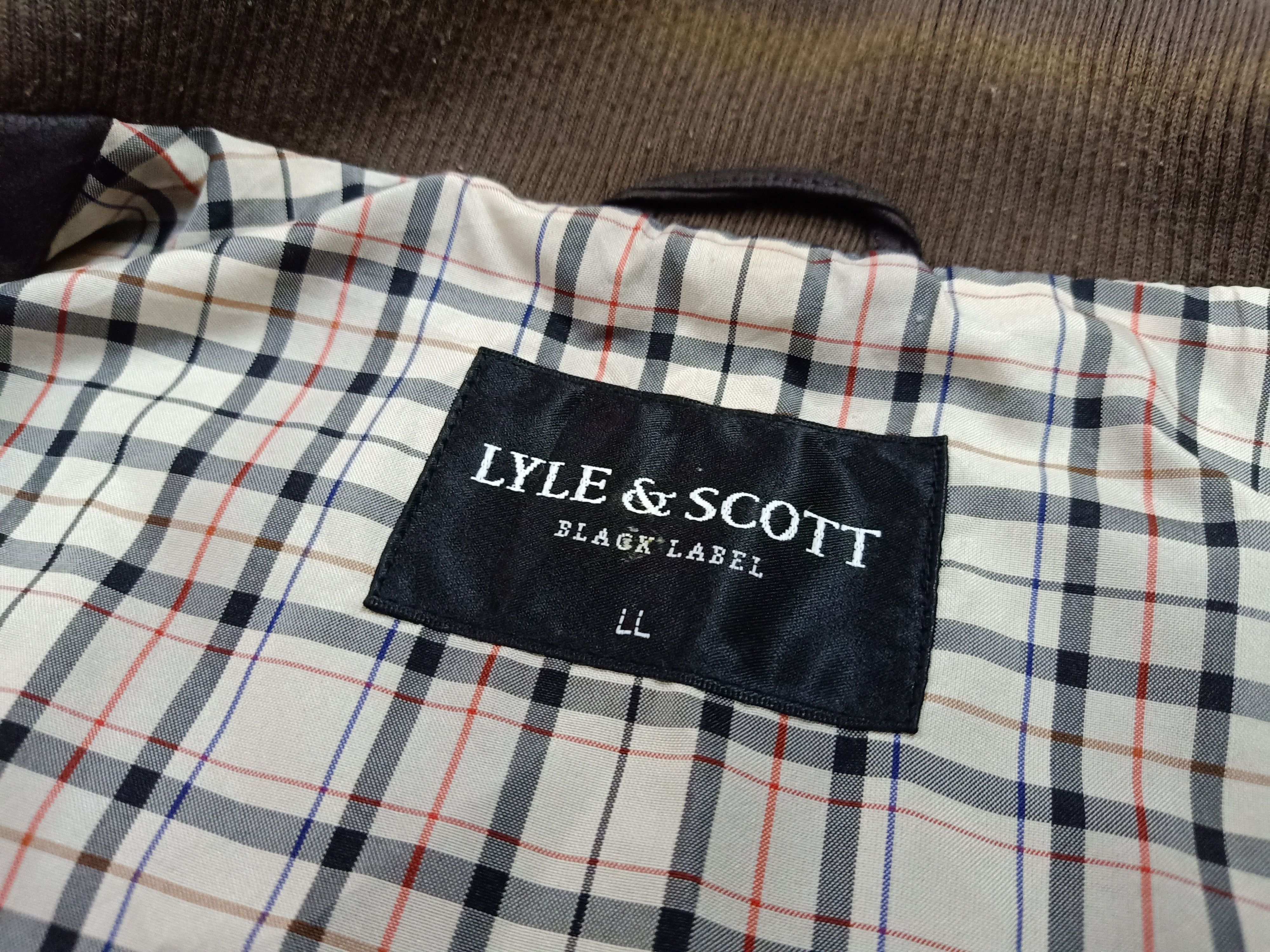Lyle & Scott LYLE & SCOTT Black Label M65 Faux Leather Dark Brown Jacket Size US XL / EU 56 / 4 - 13 Thumbnail