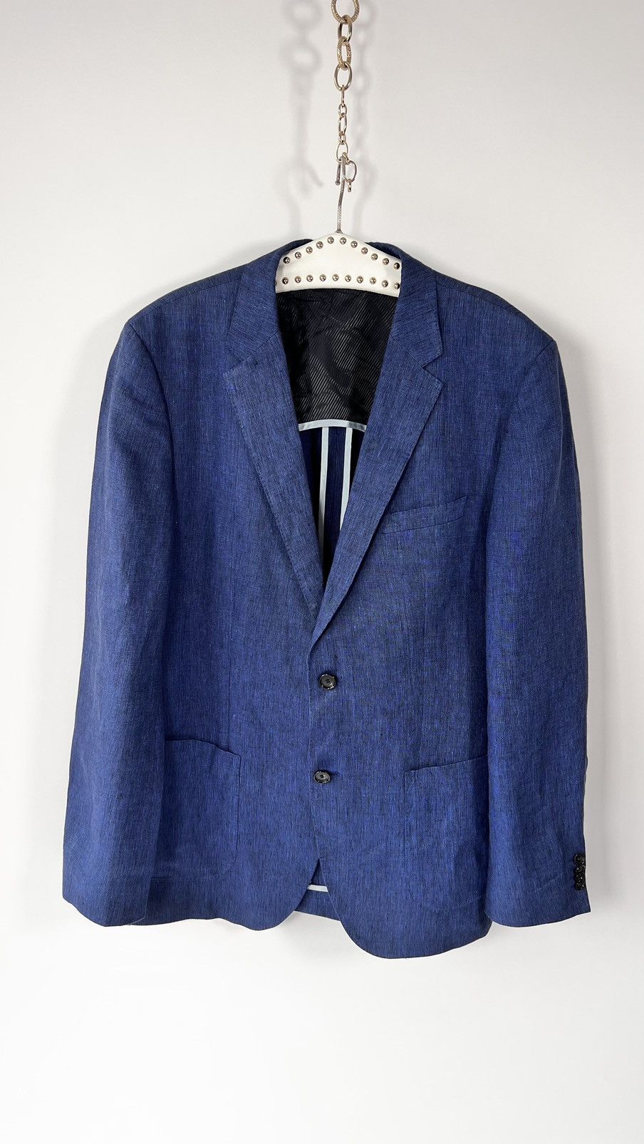 HUGO BOSS Navy linen jacket Size 44L US