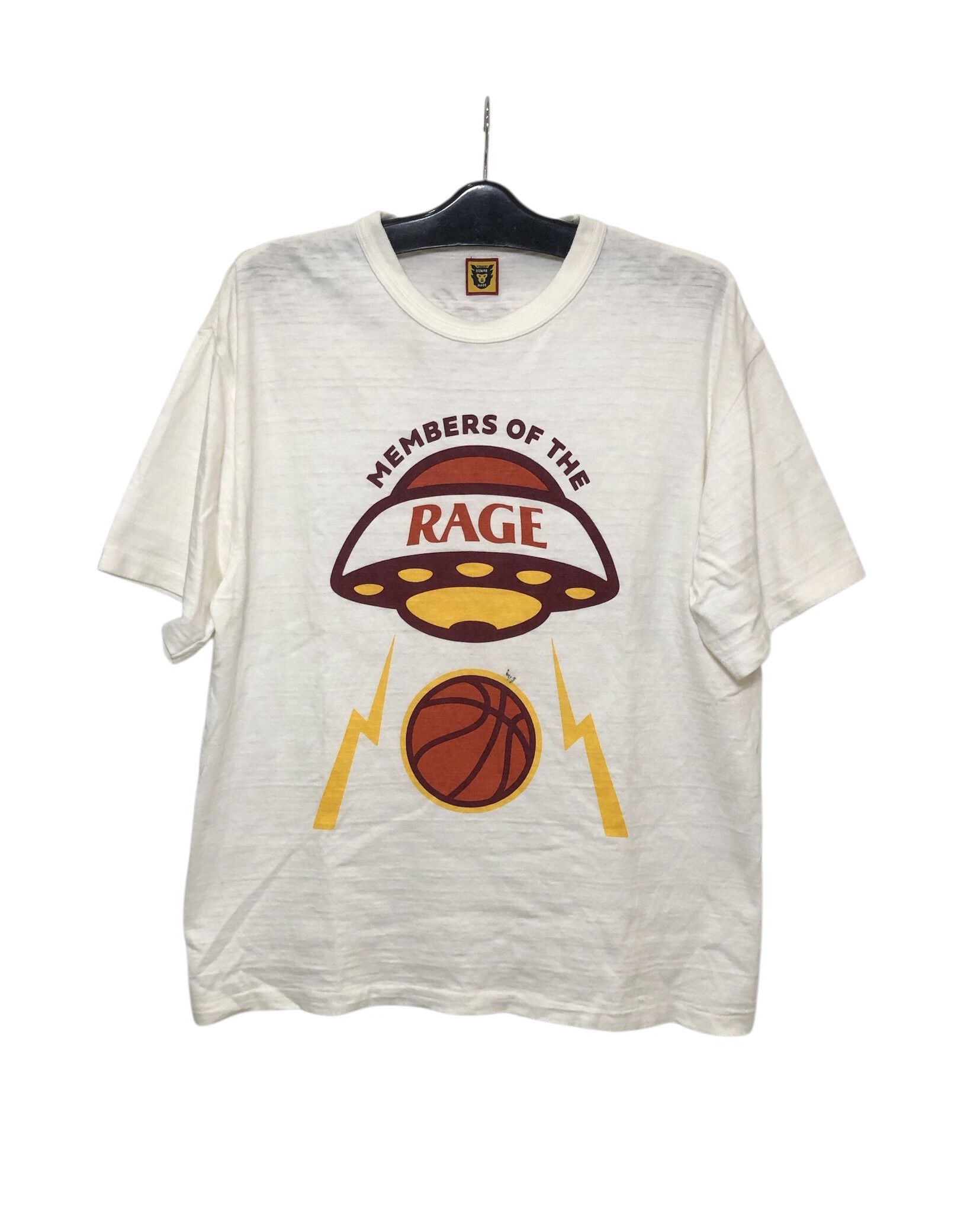 Designer × Human Made × Nigo Japanese Designer Human Made x RAGE Men White Tshirt Size US XL / EU 56 / 4 - 1 Thumbnail