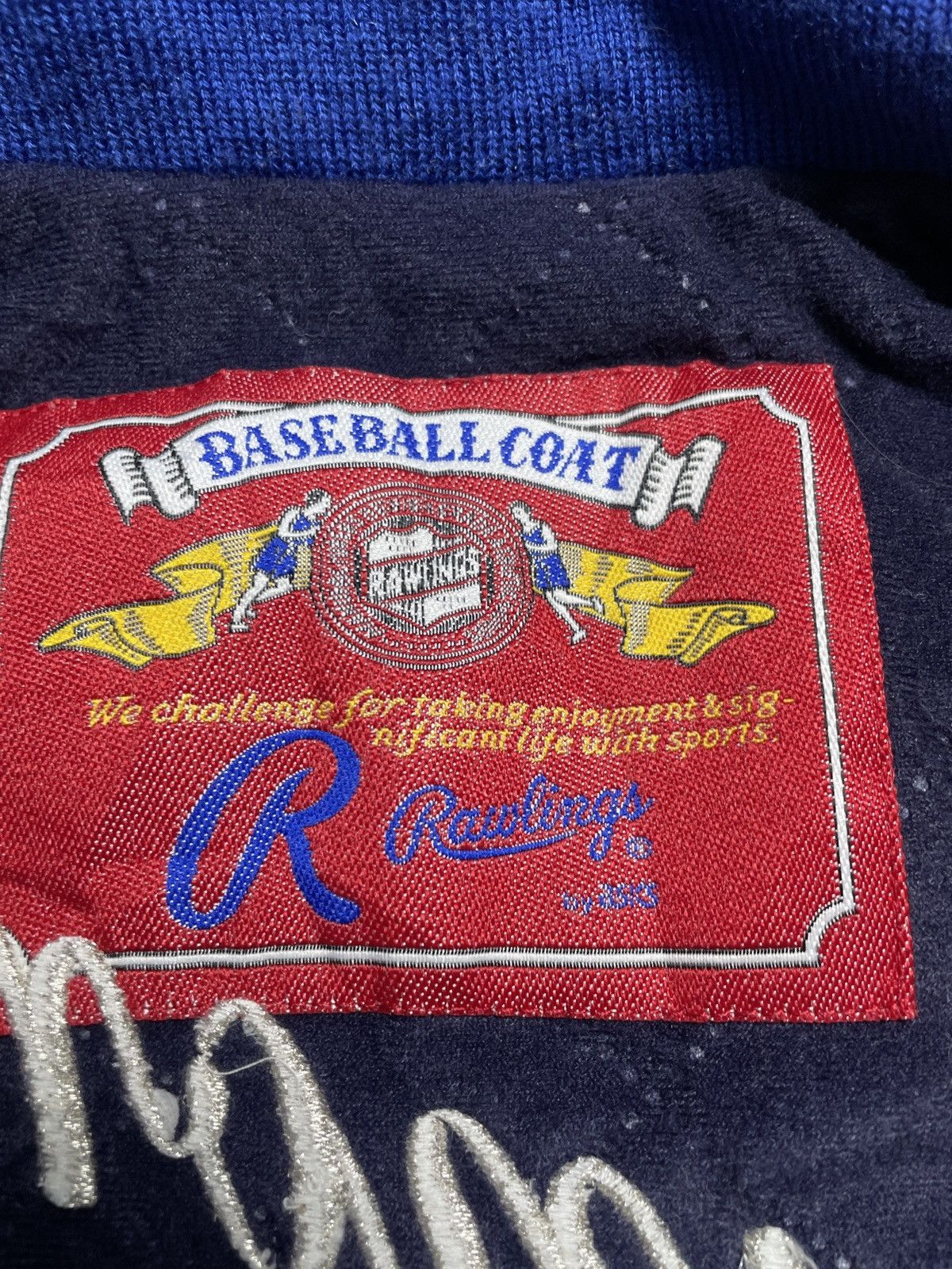 Vintage Vintage Rawlings By Asics - Varsity Button Scovill Jacket Size US M / EU 48-50 / 2 - 7 Thumbnail