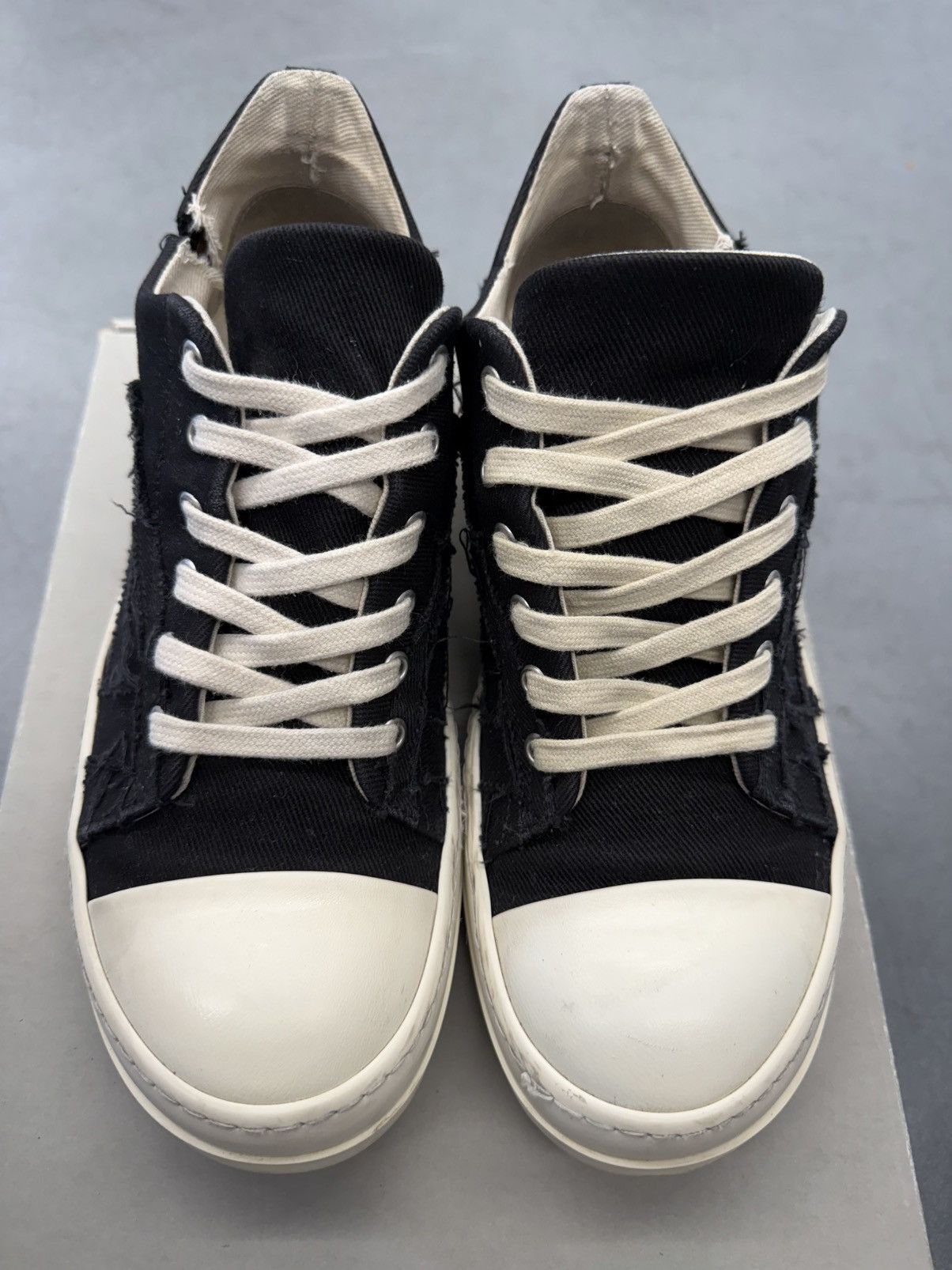 Rick Owens Rick Owens DRKSHDW Slashed Low Sneaker Size 40 / US 7 Size US 7 / EU 40 - 12 Thumbnail