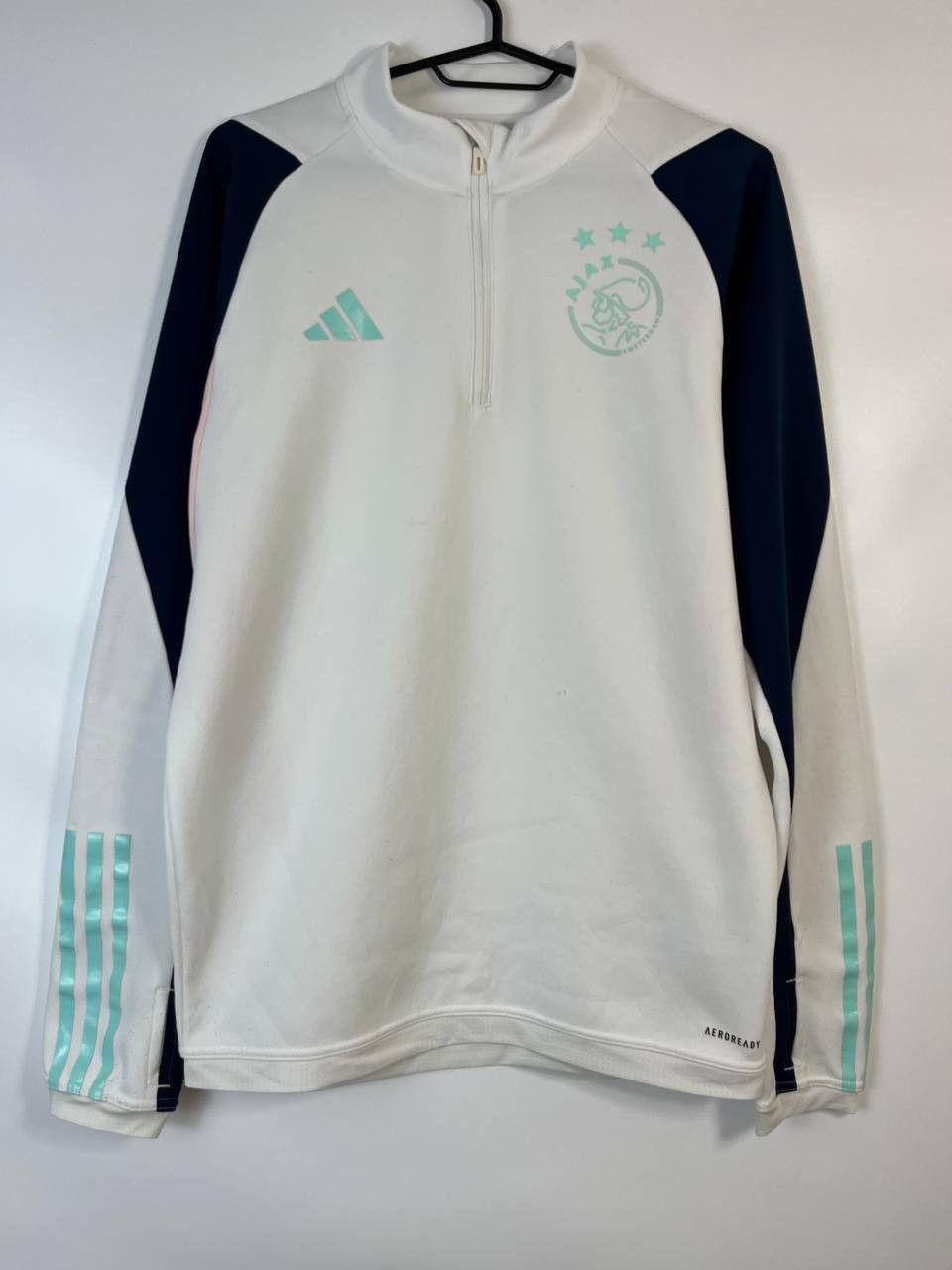 Adidas AJAX AMSTERDAM ADIDAS TRAINING TOP WHITE HZ7785 SIZE S Size US S / EU 44-46 / 1 - 1 Thumbnail