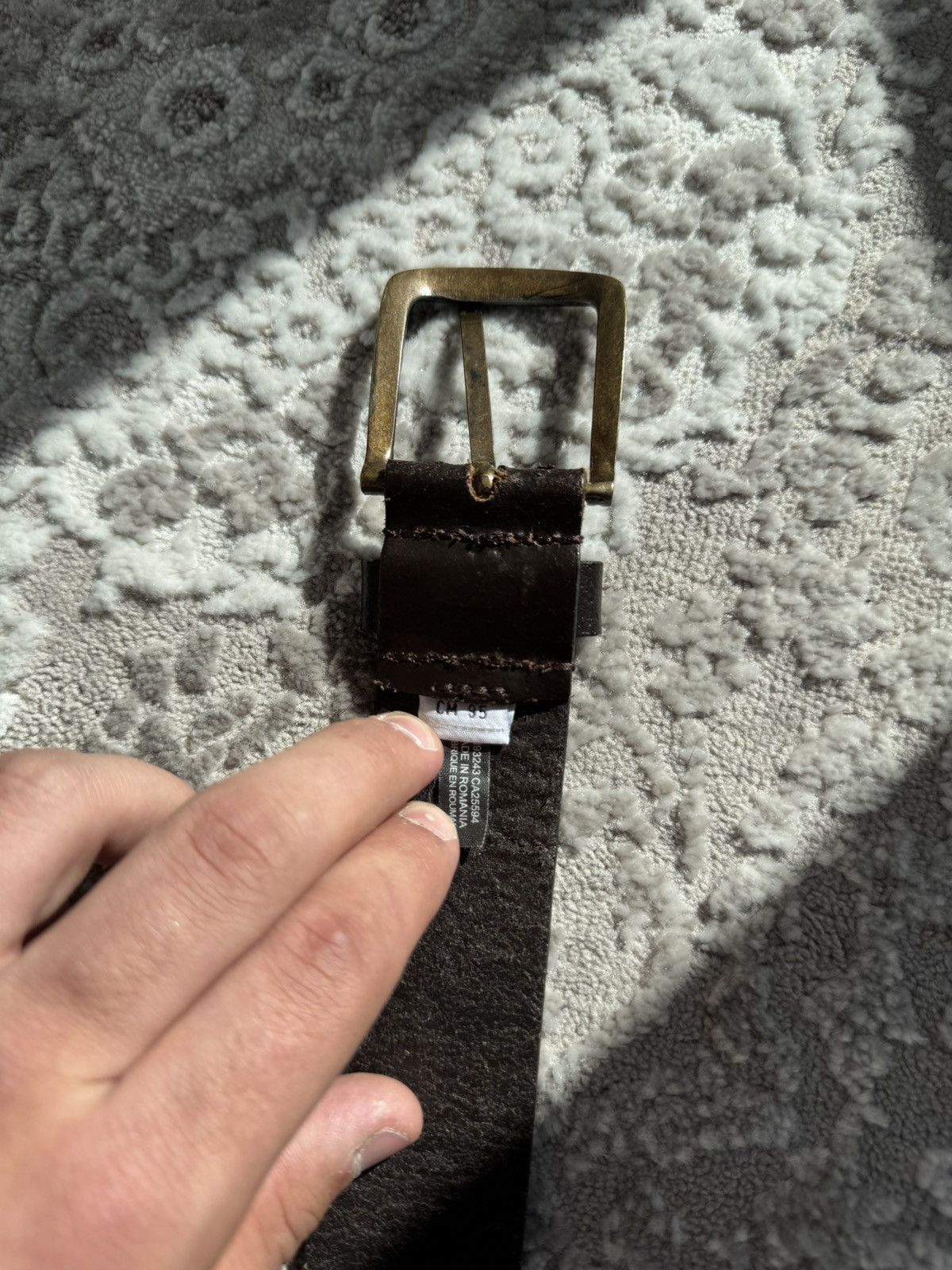 Diesel Diesel Leather Belt Vintage Avant Garde Y2K Style Steel Logo Size ONE SIZE - 8 Thumbnail