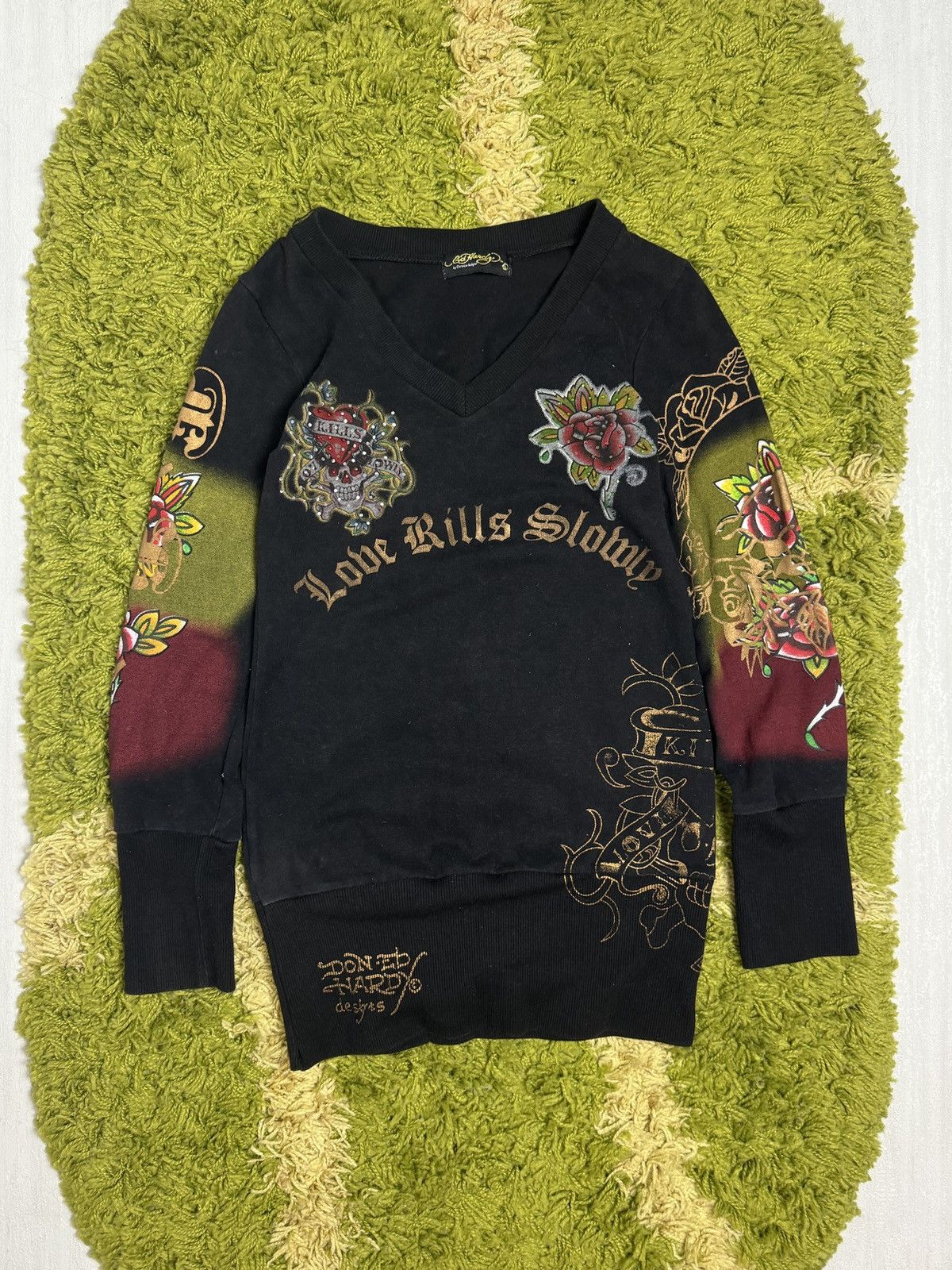 Christian Audigier × Ed Hardy × Vintage Y2K Ed Hardy Longsleeve Size L / US 10 / IT 46 - 1 Thumbnail