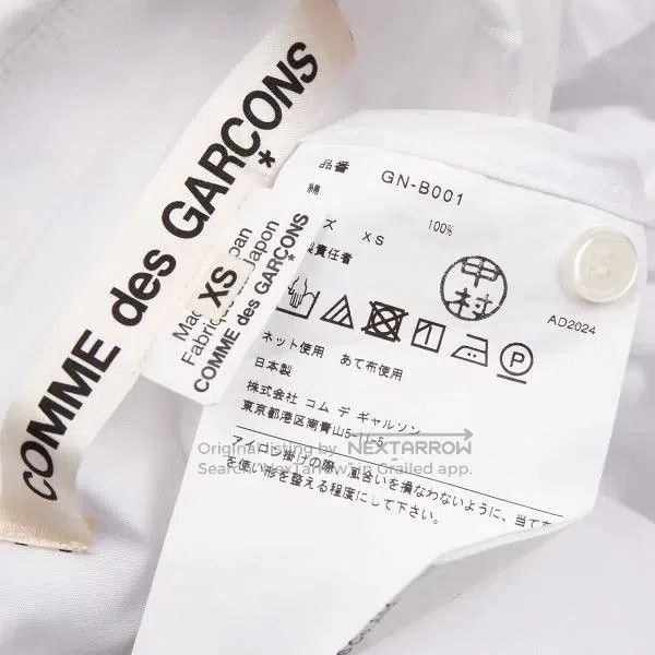 Comme des Garcons Comme Des Garcons White vintage four-sleeve design blouse Size XS / US 0-2 / IT 36-38 - 8 Thumbnail