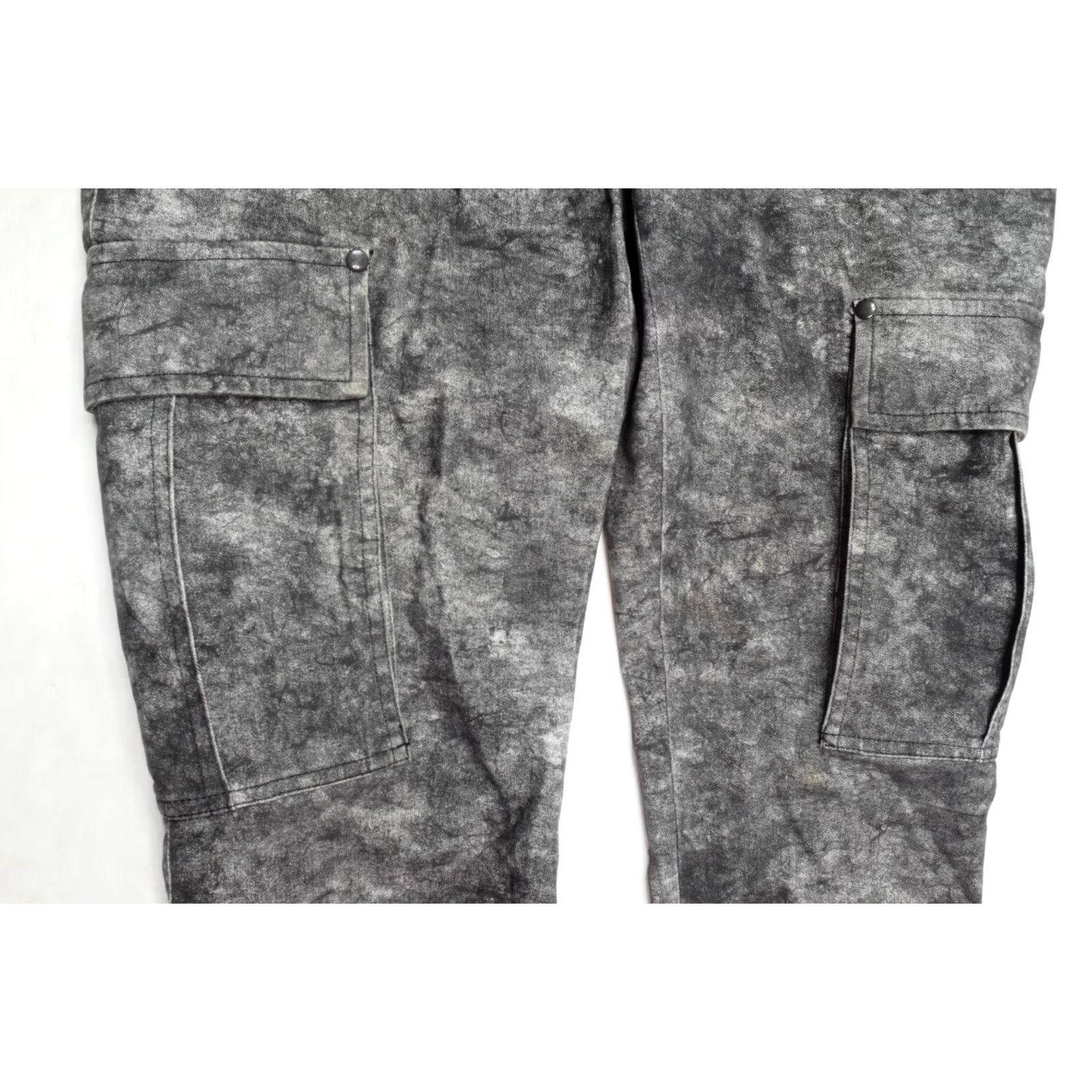 Alice + Olivia Alice+Olivia Cargo Pants Womens 10 Gray Mid-Rise Straight Leg Stretch, Cotton, Casual, Pants, Regular, Gray, 10, Womens Size 32" / US 10 / IT 46 - 3 Thumbnail
