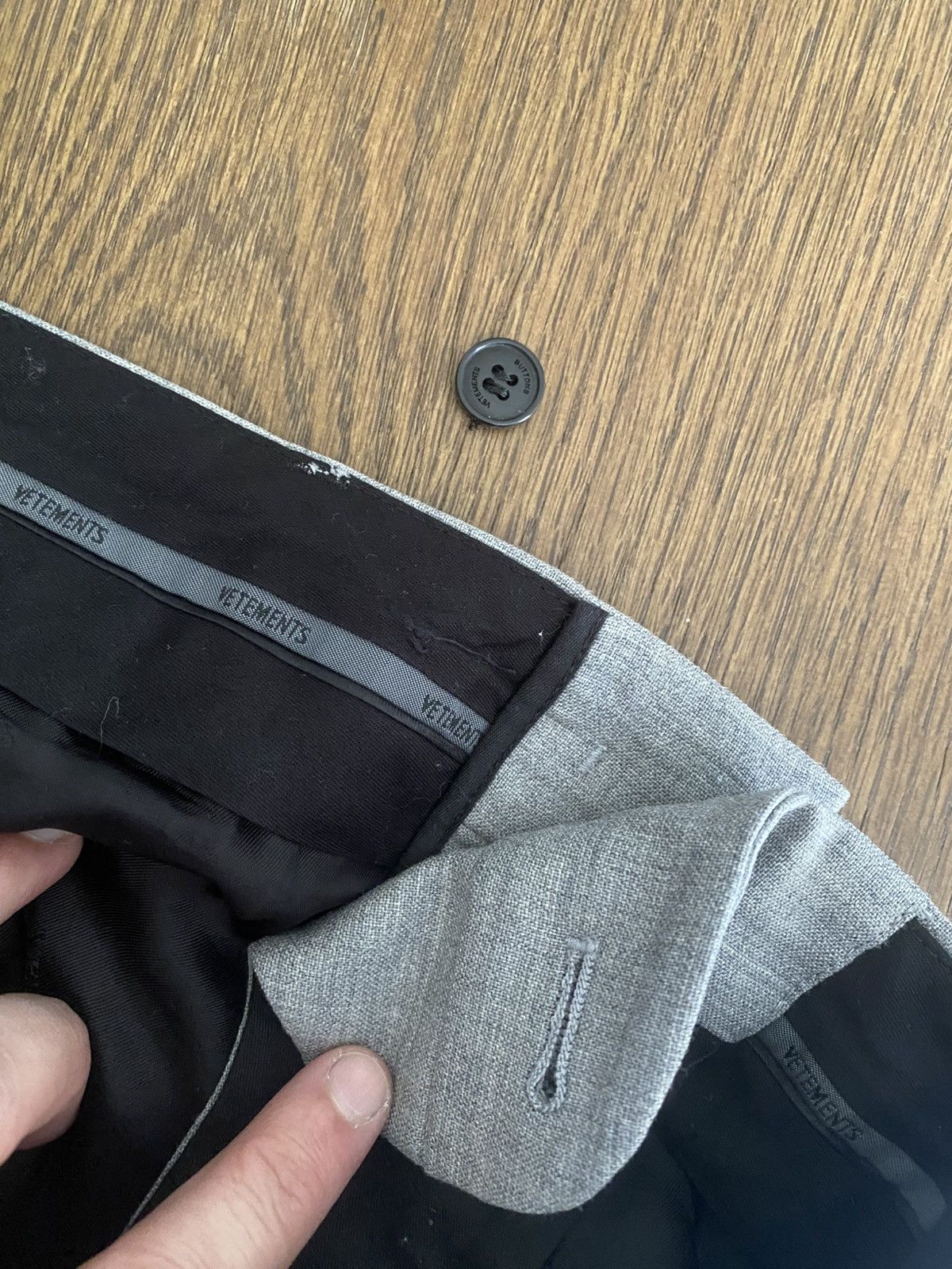 Vetements Vetements Grey Tailored Shorts Size US 32 / EU 48 - 9 Thumbnail