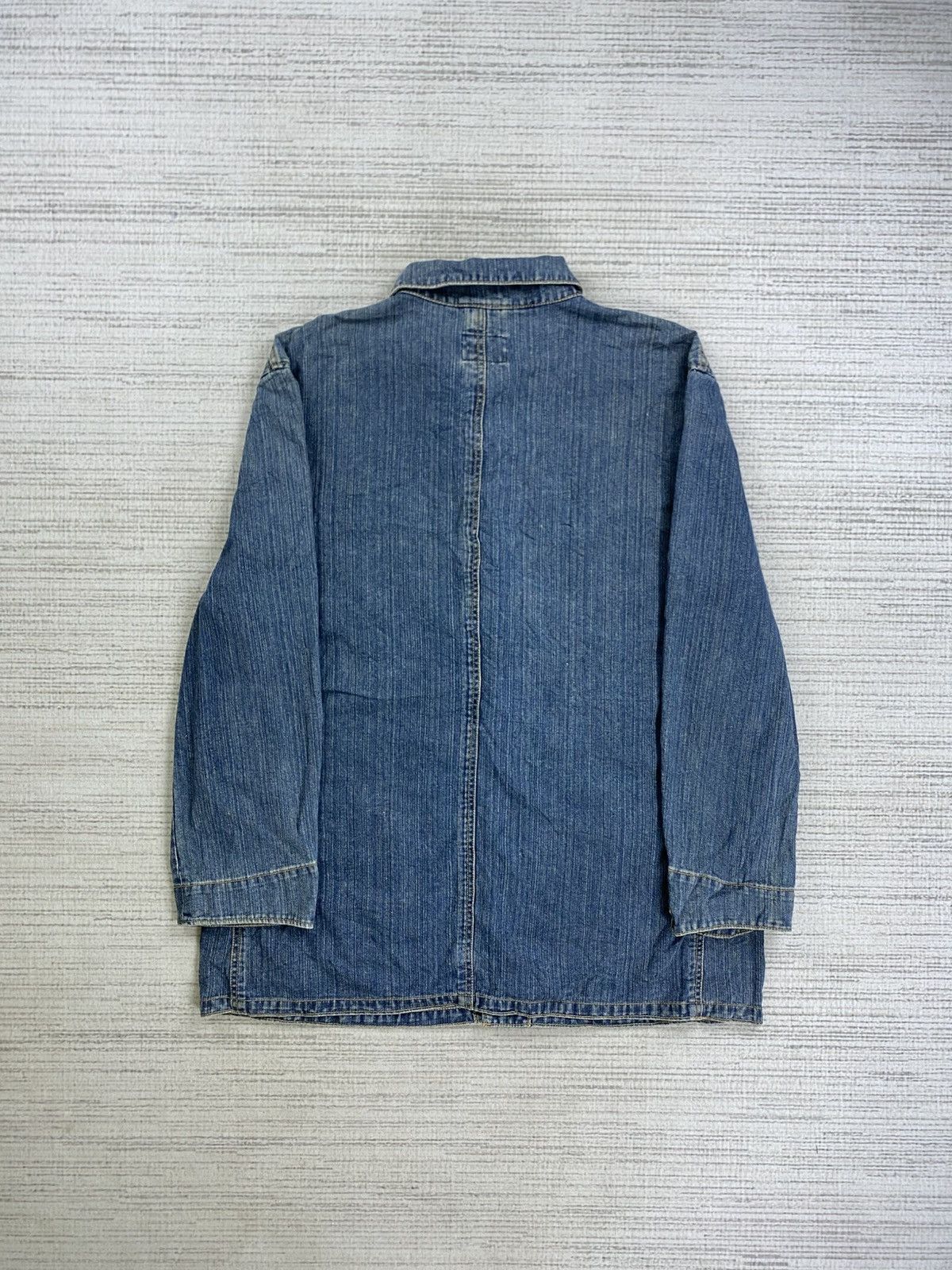 Converse × Vintage Vintage Converse Work Wear Denim Jacket Size US XL / EU 56 / 4 - 2 Thumbnail