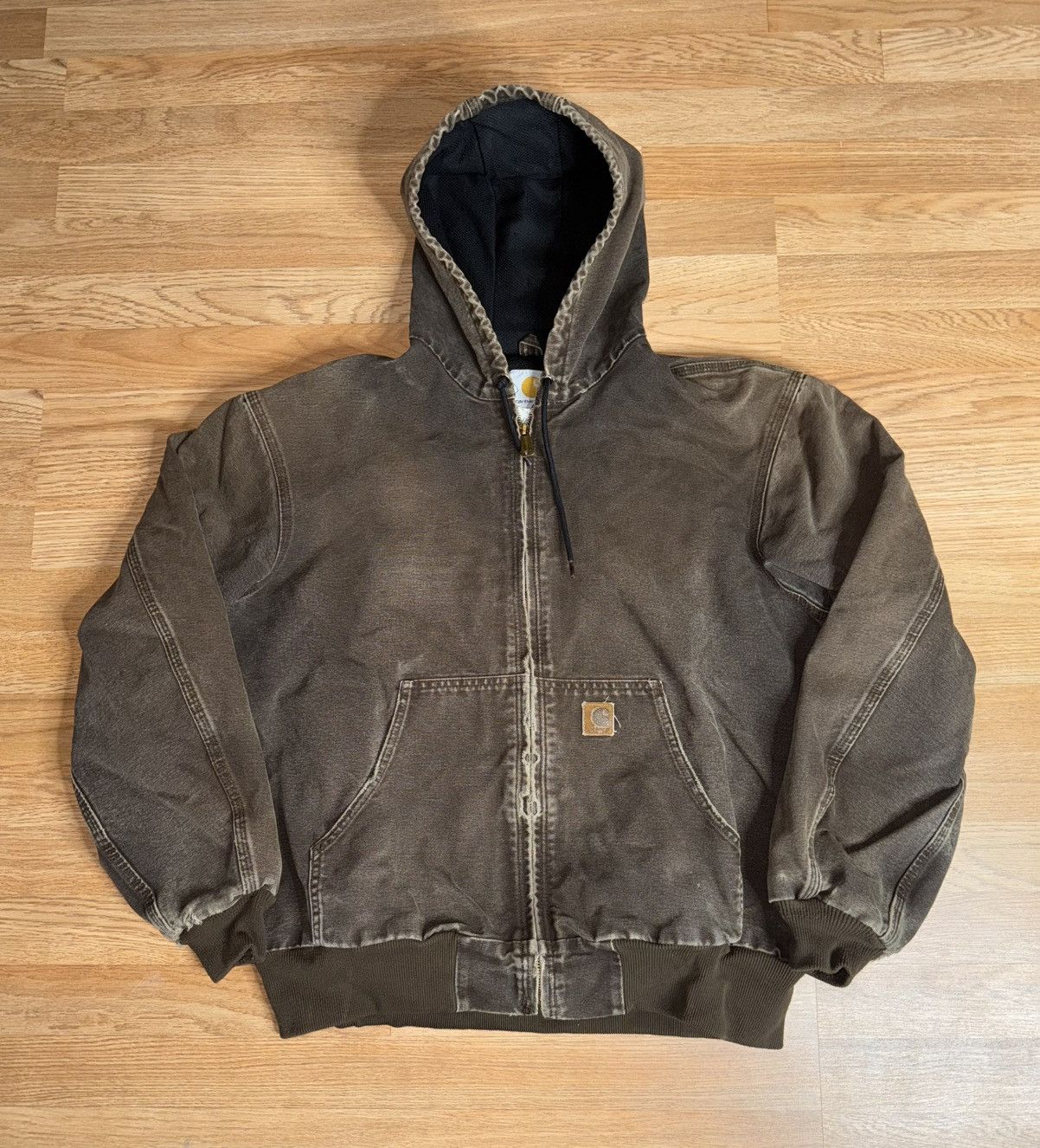 Carhartt Vintage Carhartt Jacket Mens XL Brown Lined J25 DKB Size US XL / EU 56 / 4 - 1 Thumbnail