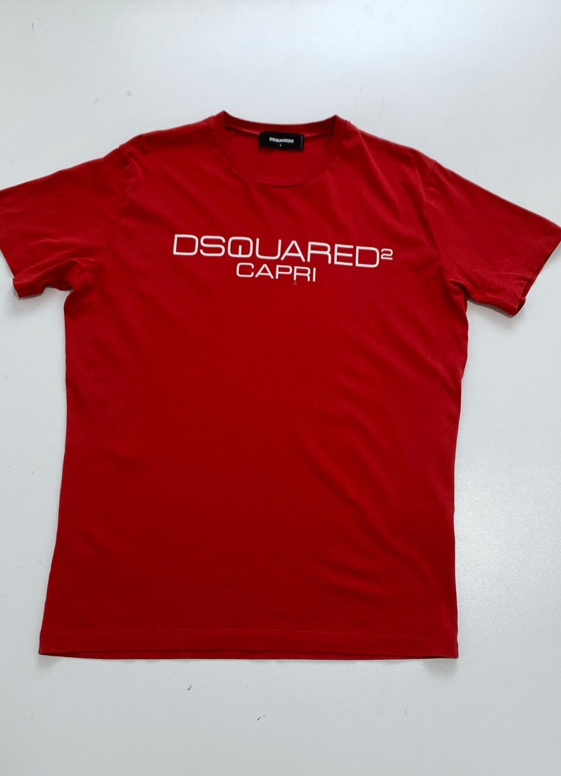 Dsquared2 Dsquared2 Capri T Shirt Red Cotton Mens Size L Size US L / EU 52-54 / 3 - 2 Thumbnail