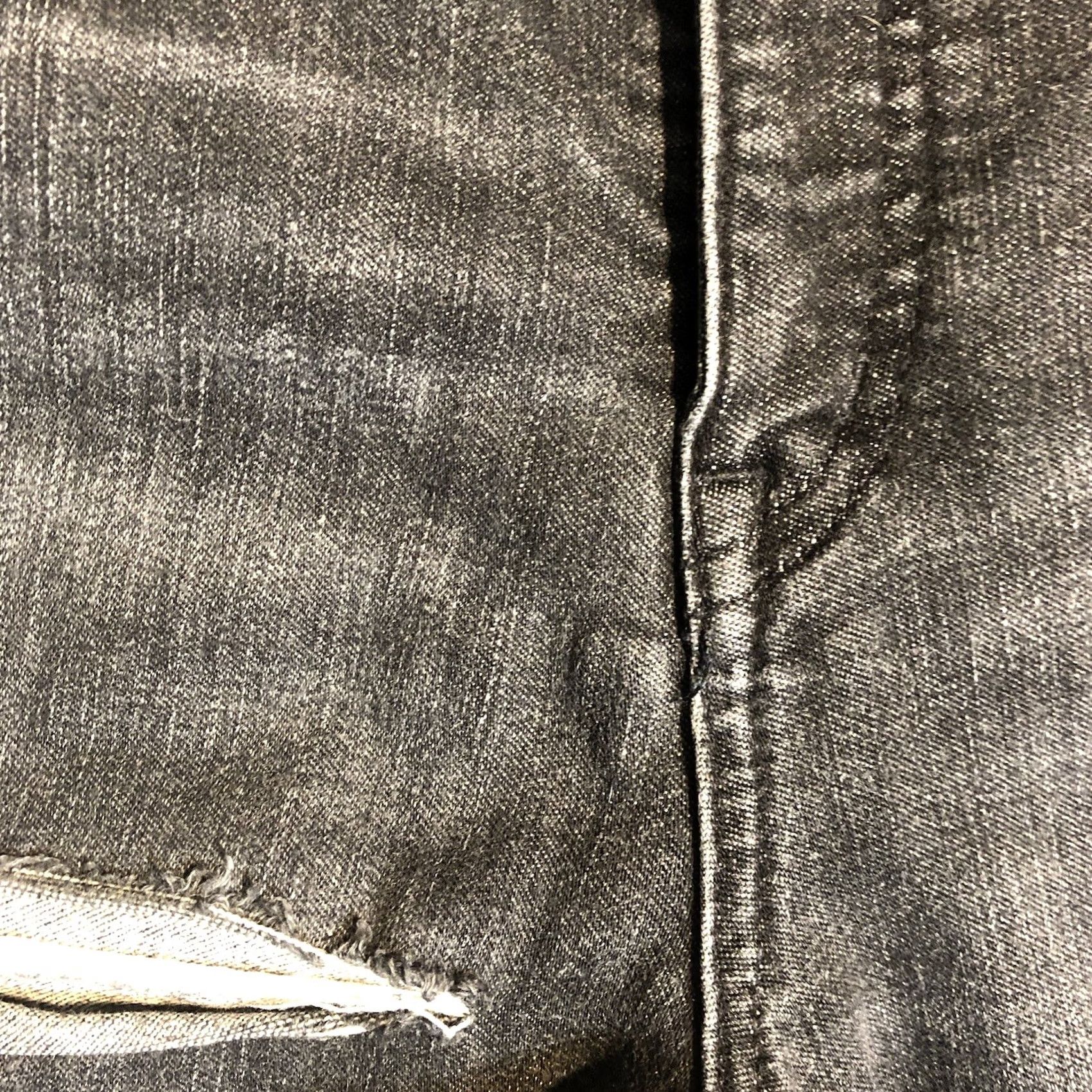 Madewell Madewell Jeans 10'' High Rise Skinny Distressed Denim Black Womens 28 Tall X 28.5 5-Pocket Stretch Slim Size 30" / US 8 / IT 44 - 4 Thumbnail