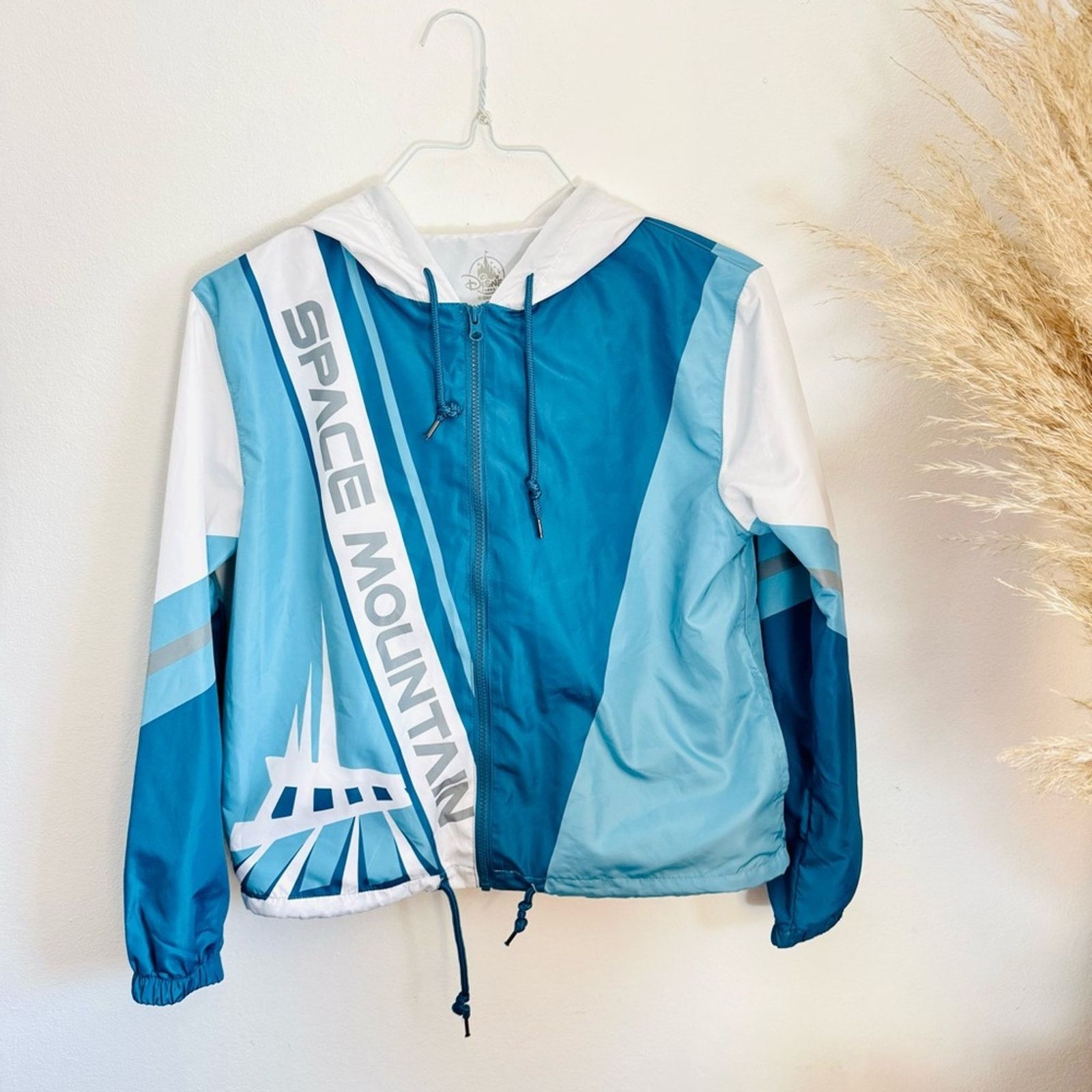 Disney DISNEY Blue White Grey Space Mountain Windbreaker Zip Jacket Size S / US 4 / IT 40 - 2 Thumbnail