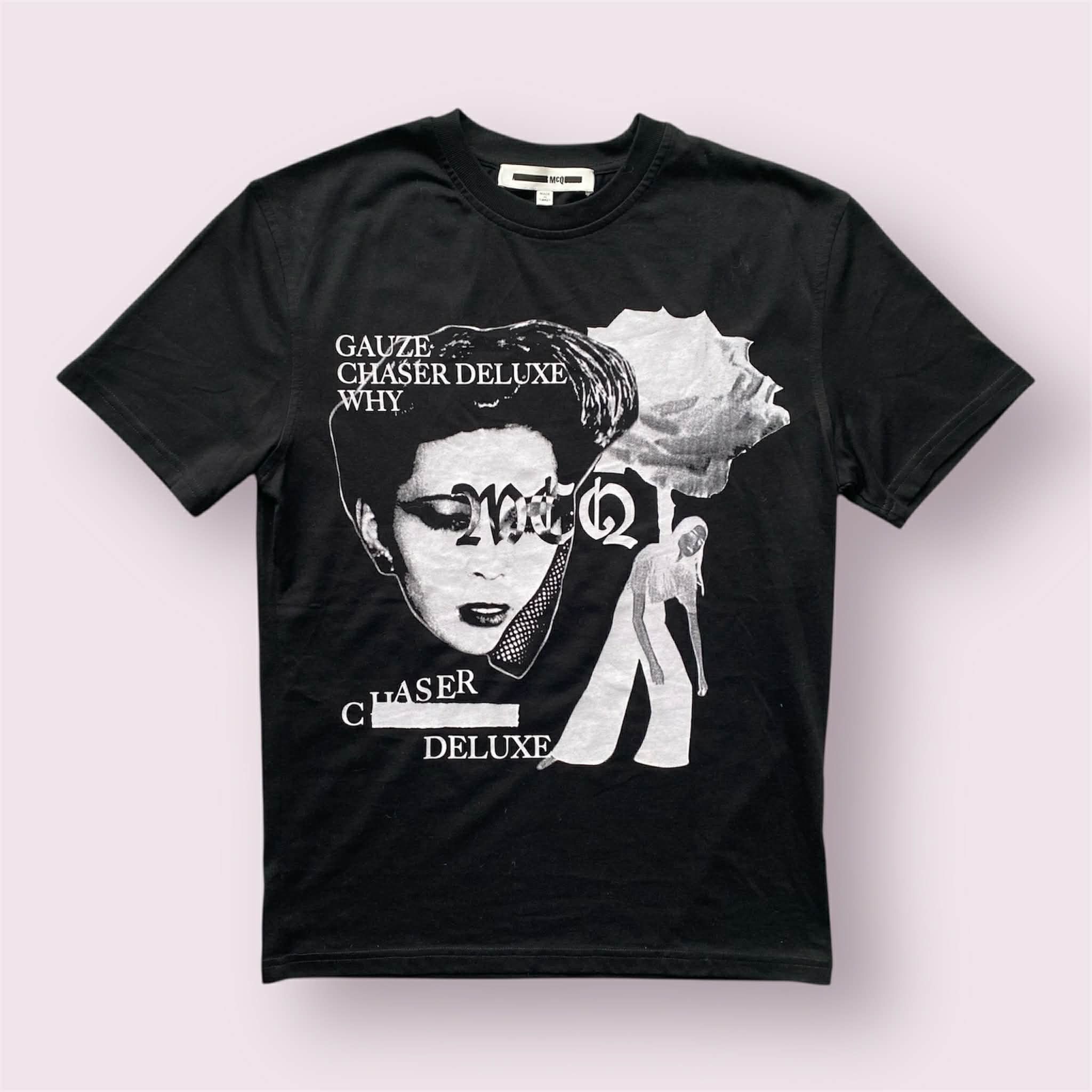 Alexander McQueen Alexander McQueen MCQ Graphic Tee Gauze Chaser Deluxe Size US S / EU 44-46 / 1 - 1 Thumbnail