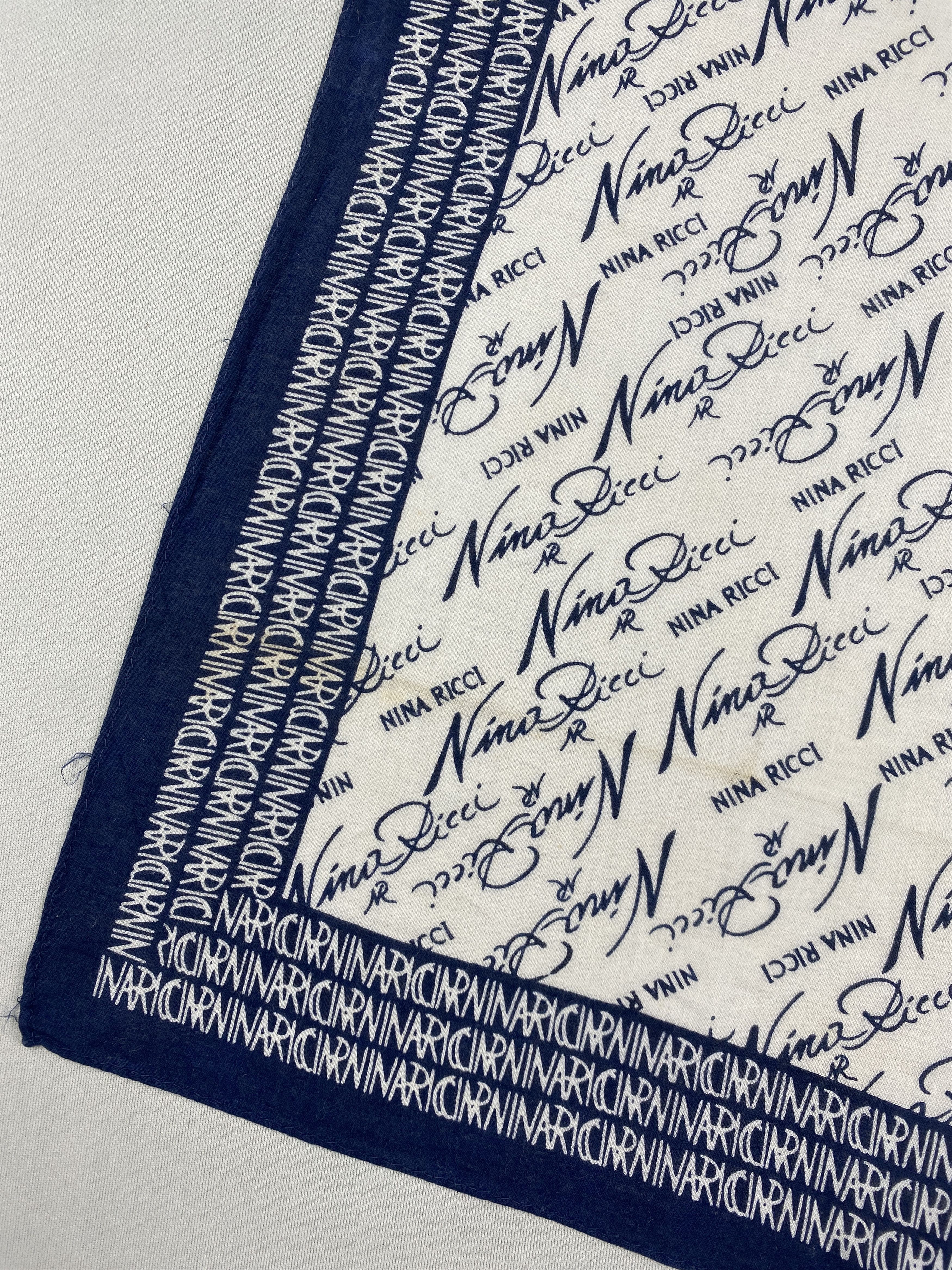 Other Vintage Nina Ricci Handkerchief Pocket Square Bandana HM0020 Size ONE SIZE - 8 Thumbnail